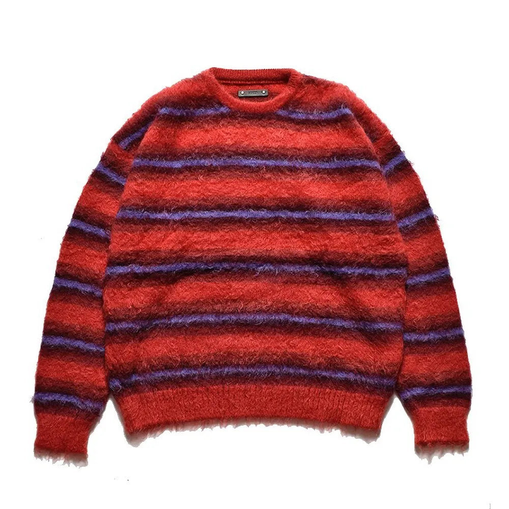 MINEDENIM の
 Blurry Border Mohair Knit Pullover (2409-6001)