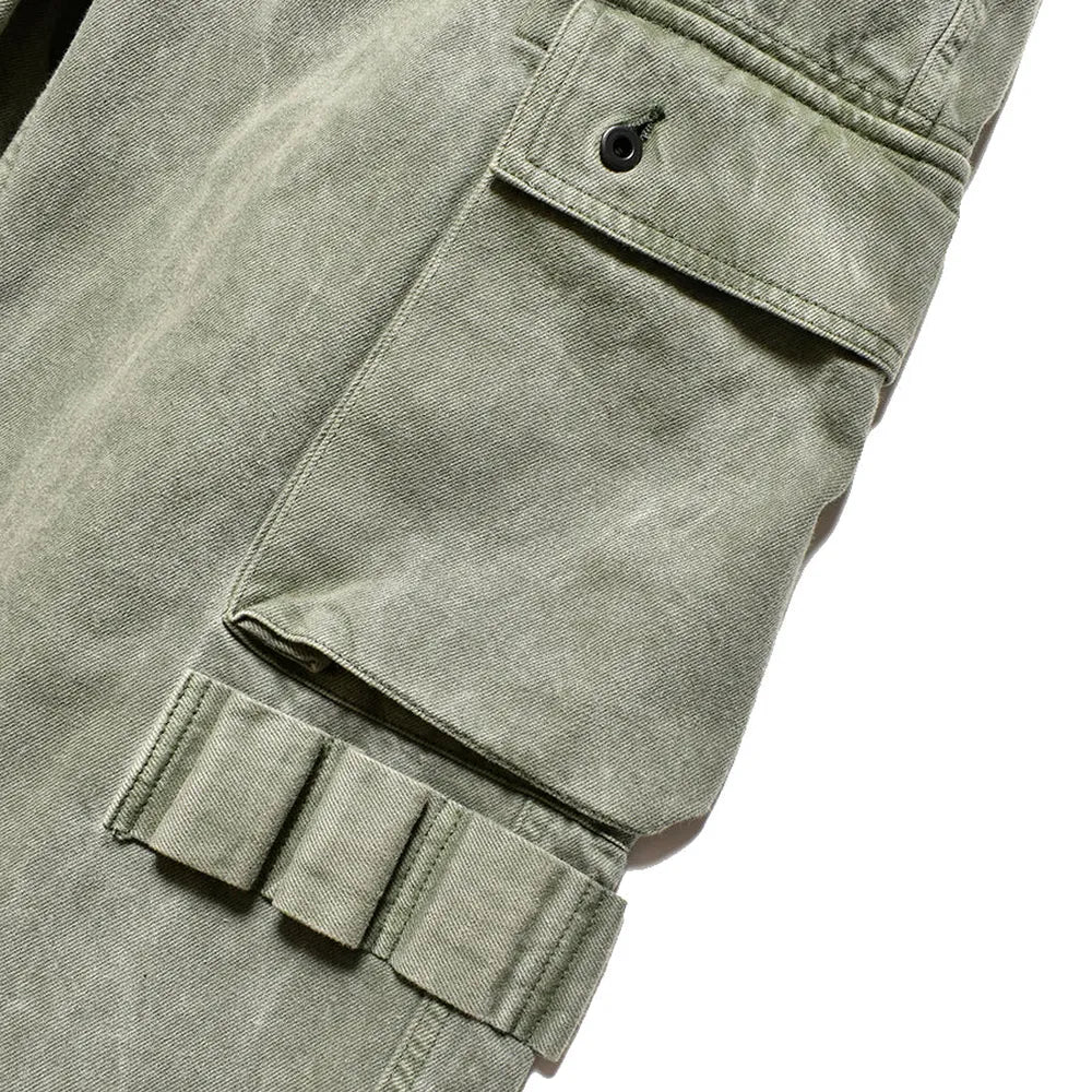 MINEDENIM  / DENIM WIDE CARGO PANTS (2408-7002)