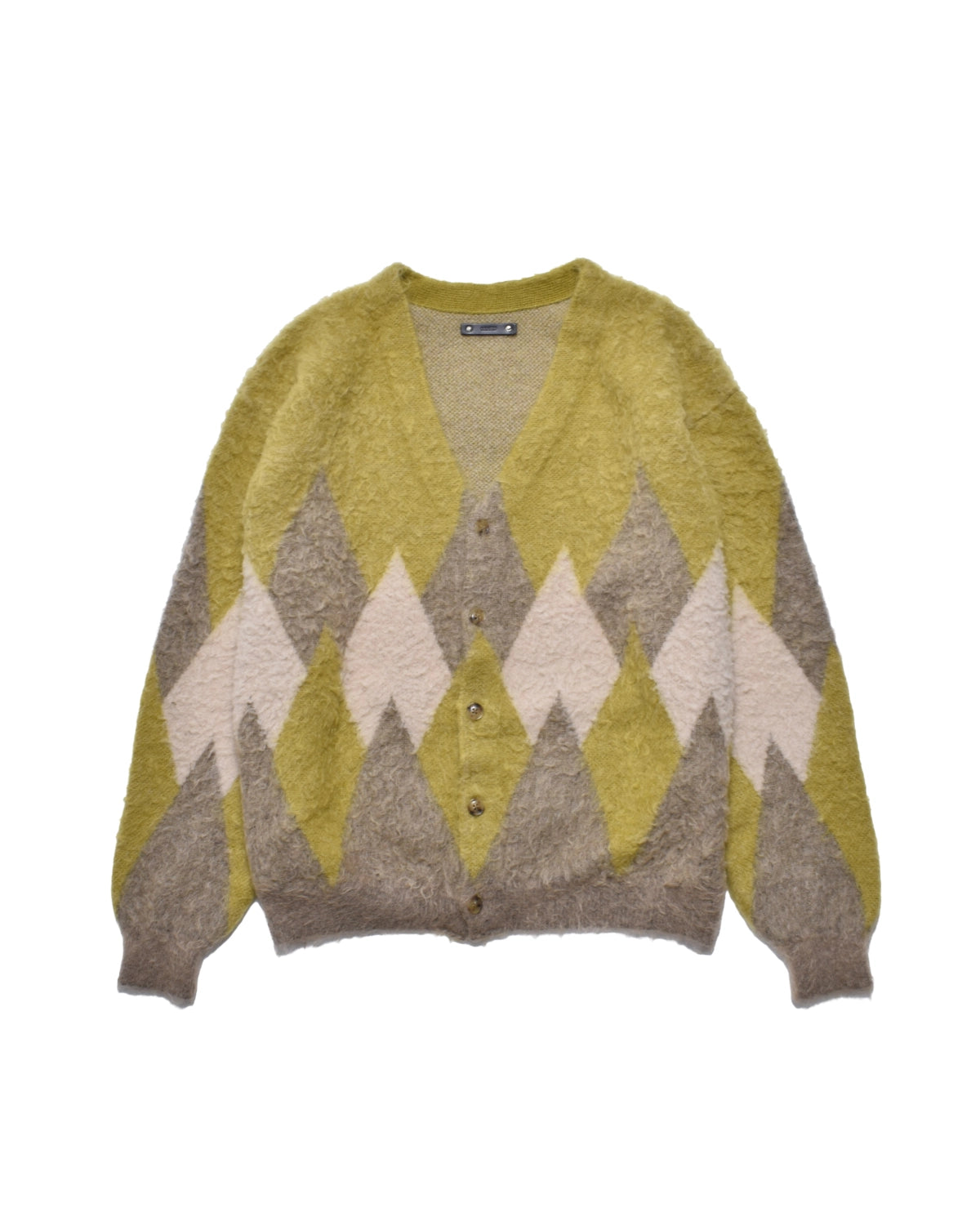 MINEDENIM  の Mohair Argyle Knit Cardigan (MDFBF10602)