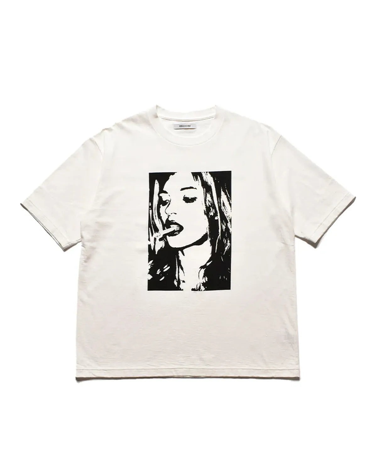 MINEDENIM の Monochrome Two tone Face Crewneck T-SH (2504-4002)