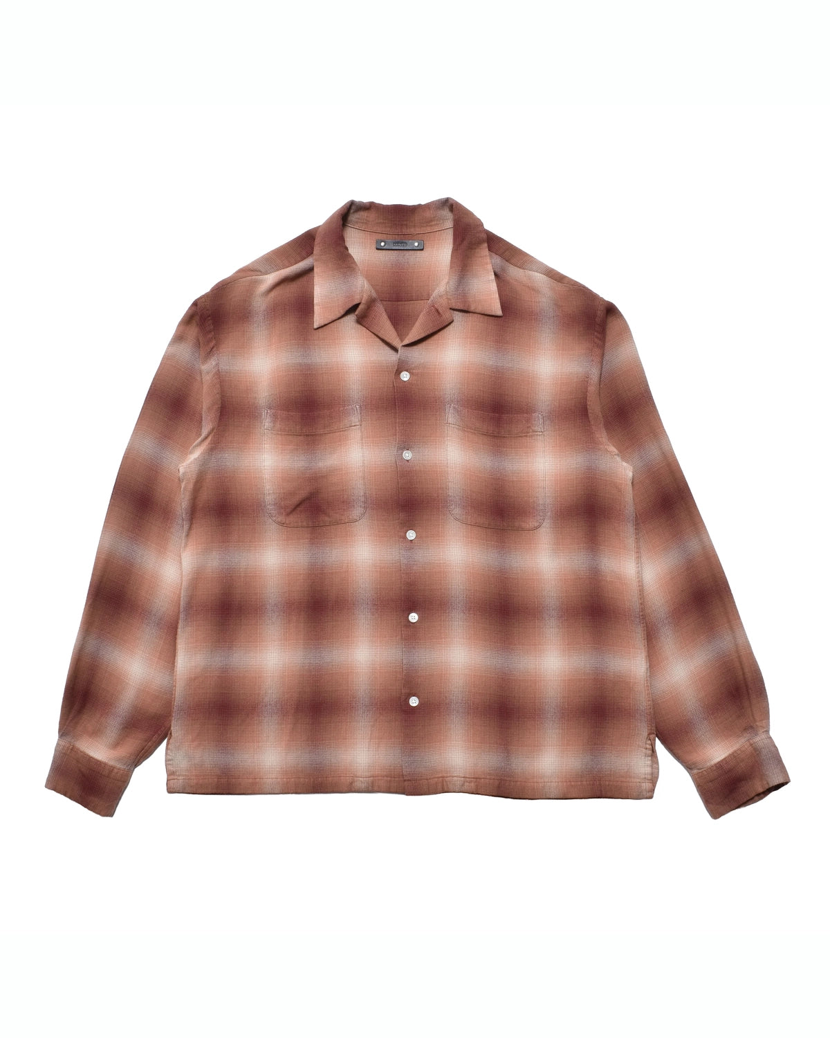 MINEDENIM の R.Flannel Ombre Open Collar SH (2604-5002)