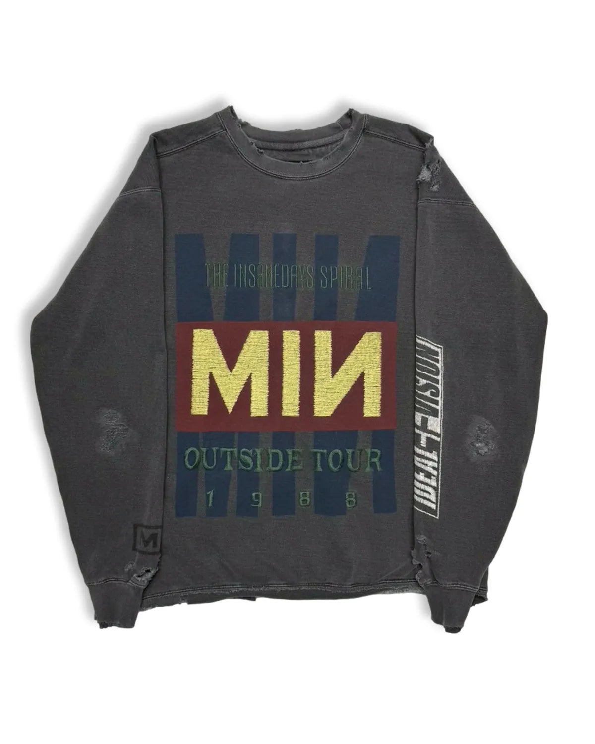 MINUS の Bootleg DIY Crew Sweat With Damaged(OUTSIDE TOUR)