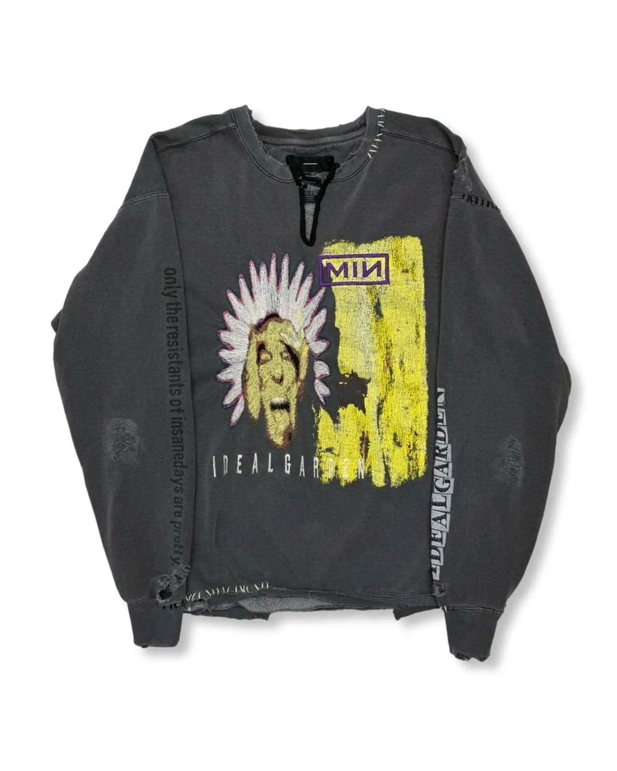 MINUS の Bootleg DIY Crew Sweat With Repaired(COORDINATE)