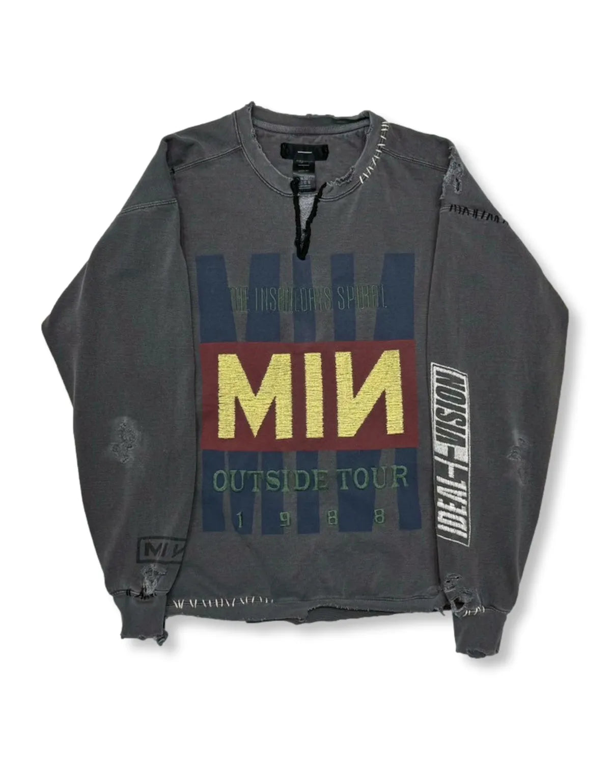MINUS の Bootleg DIY Crew Sweat With Repaired(OUTSIDE TOUR)