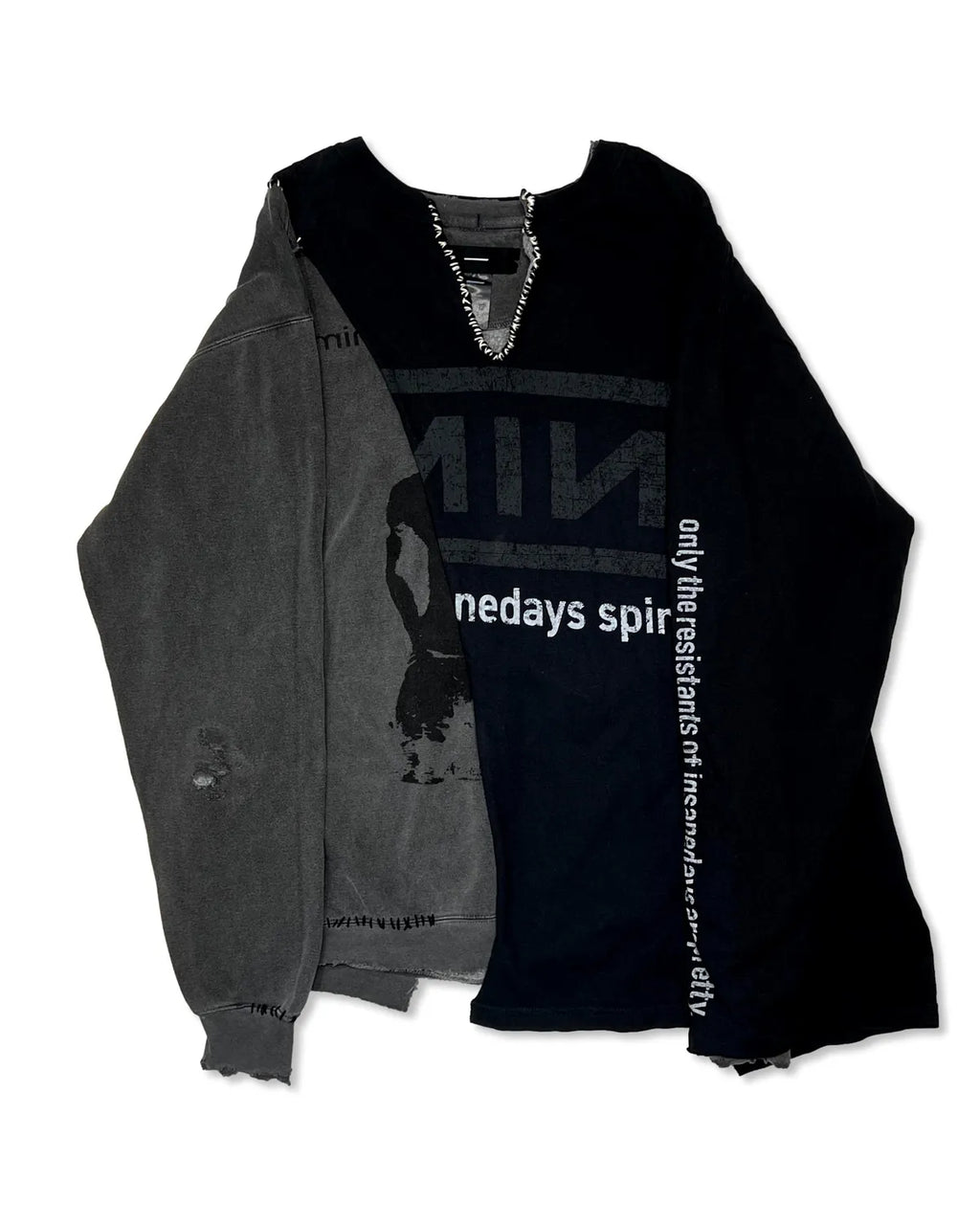 MINUS (マイナス) / Bootleg Layered Crew Sweat (A MAN