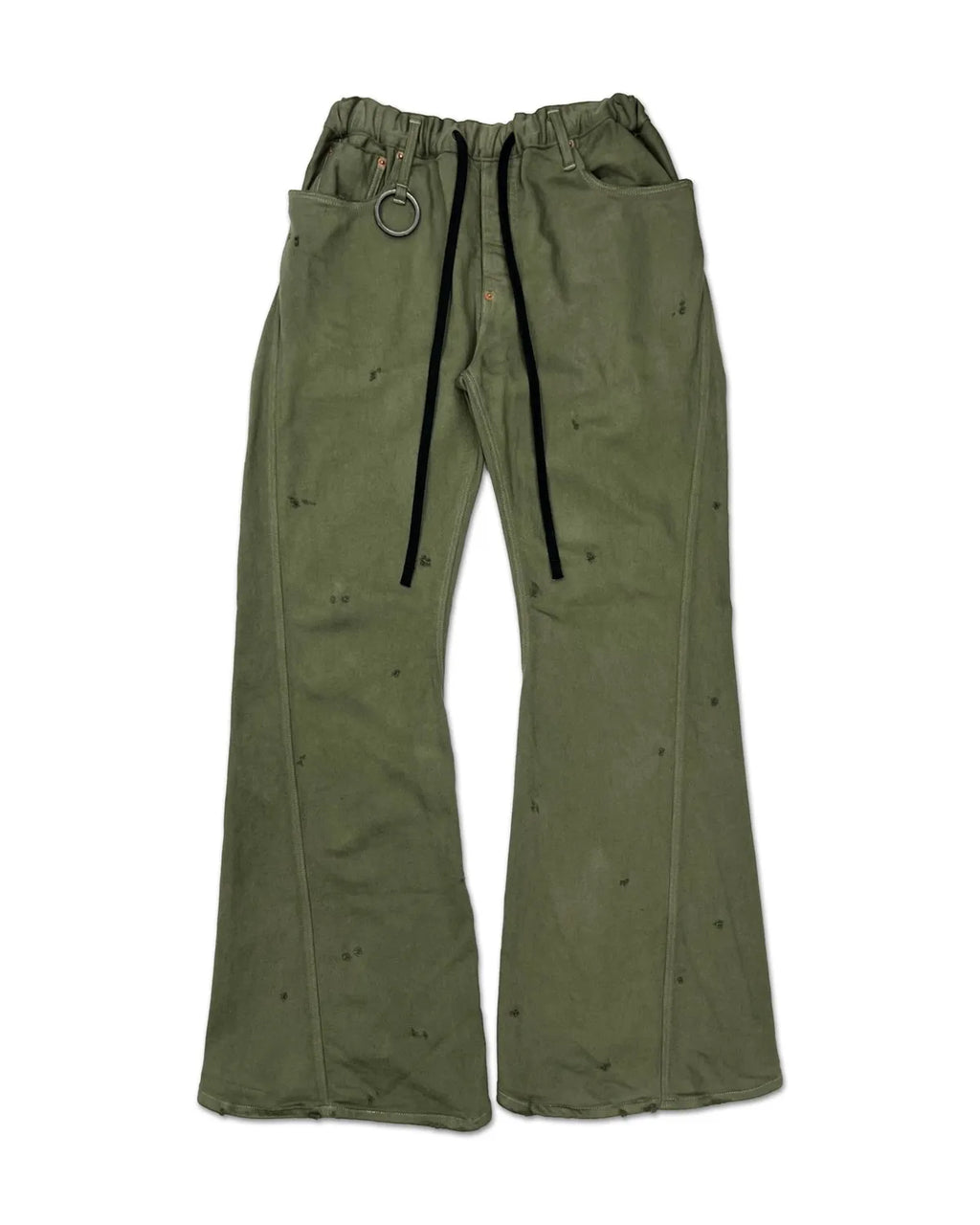 マ*ウ様 minus フレア カーゴパンツ MINUS (マイナス) / Home Flare Jeans With Damaged -INLAY DENIM