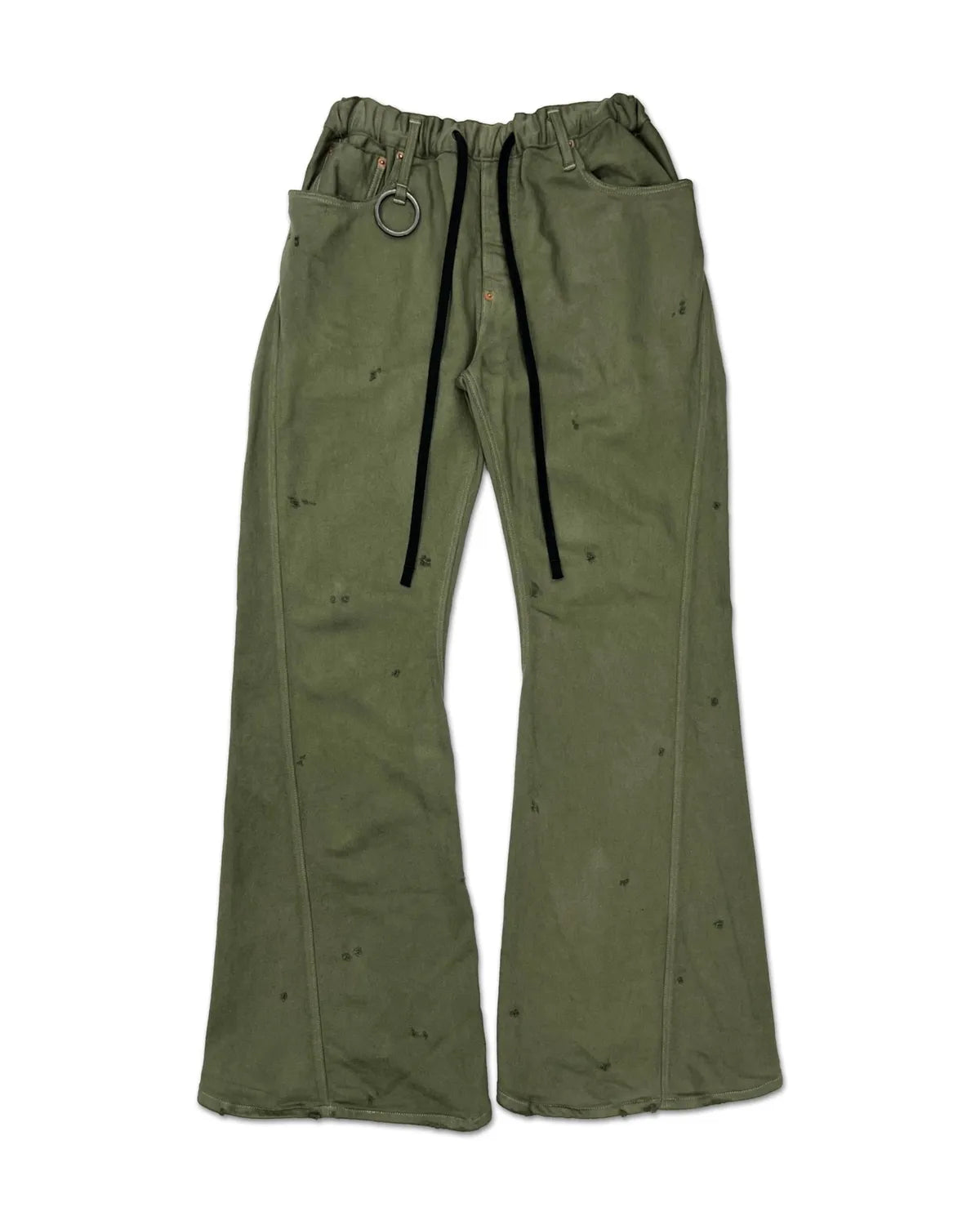 MINUS の Home Flare Jeans With Damaged -INLAY DENIM- (M-P3-PT7)