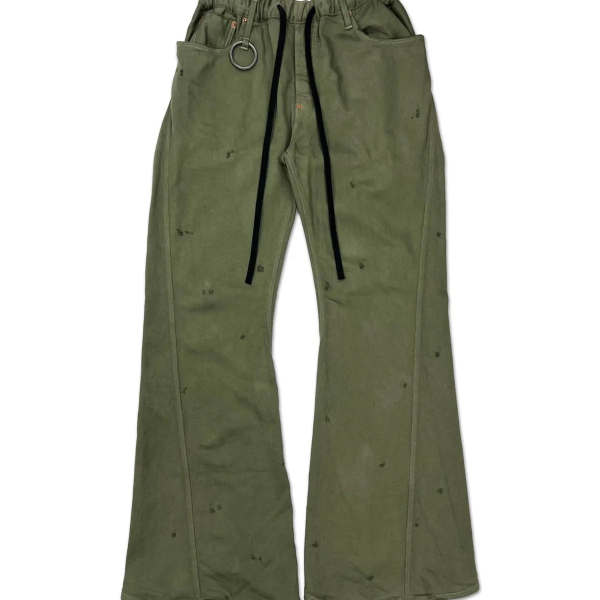 MINUS (マイナス) / Home Flare Jeans With Damaged -INLAY DENIM 