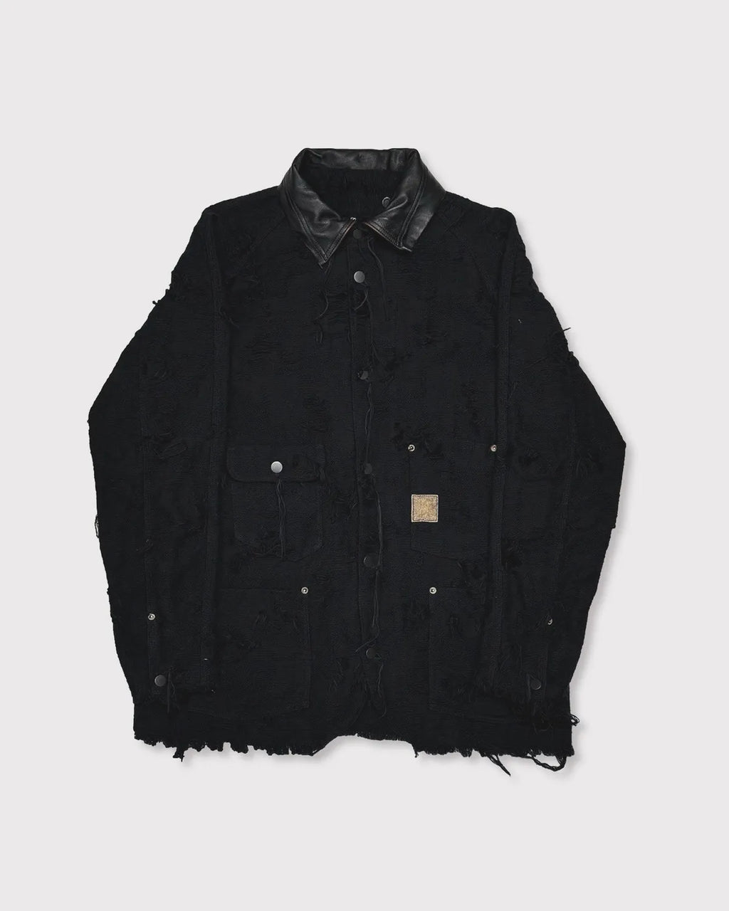 MINUS (マイナス) / Rustic Collar Chore Jacket Boro Crust MINUS (マイナス) / Rustic Collar Chore Jacket Boro Crust