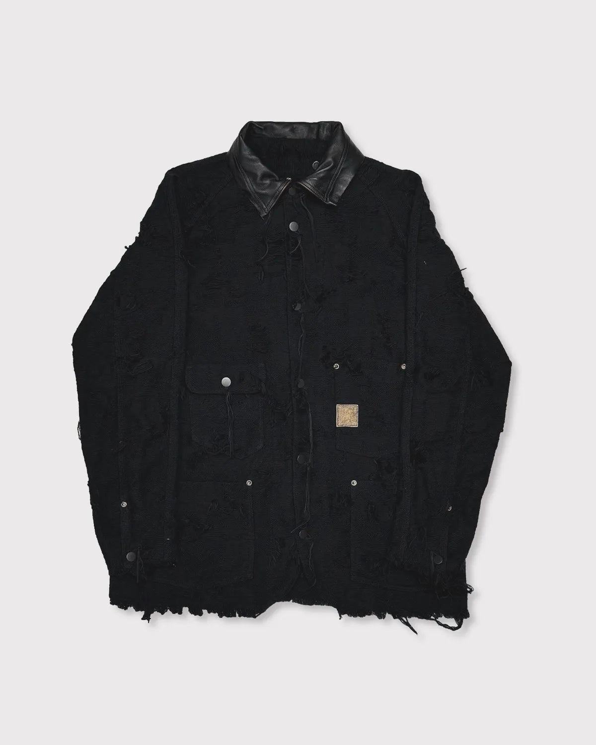 MINUS の Rustic Collar Chore Jacket Boro Crust(NOIR)