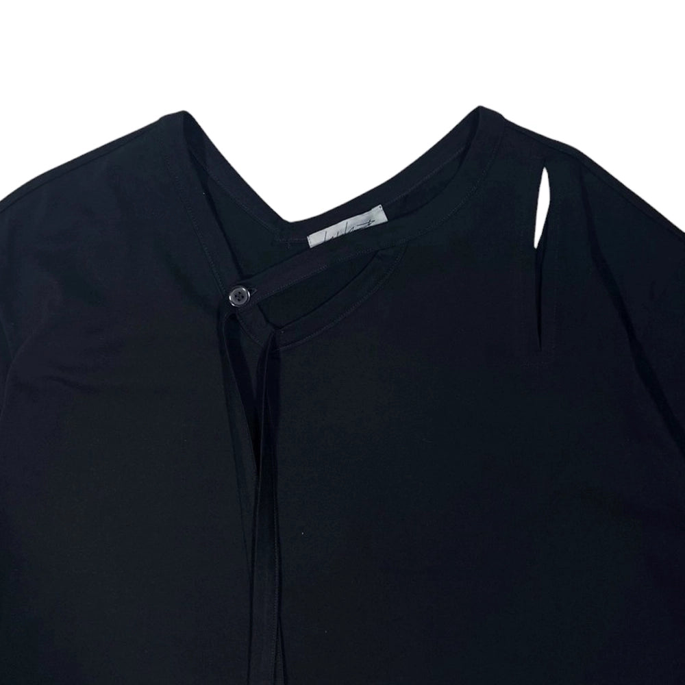 YOHJI YAMAMOTO / SINGLE JERSEY BINDER V NECK T (HP-T33-082-2)