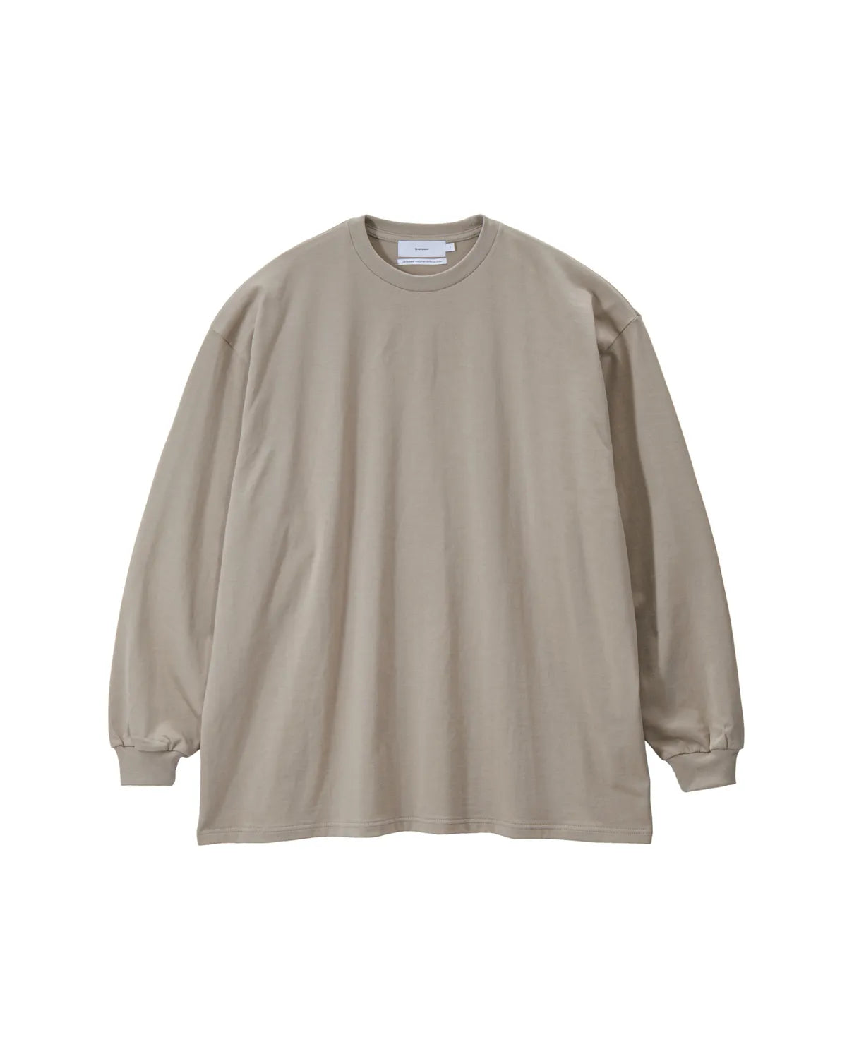 Graphpaper / Tri Spun Cotton L/S Oversized Tee (GM253-70305)