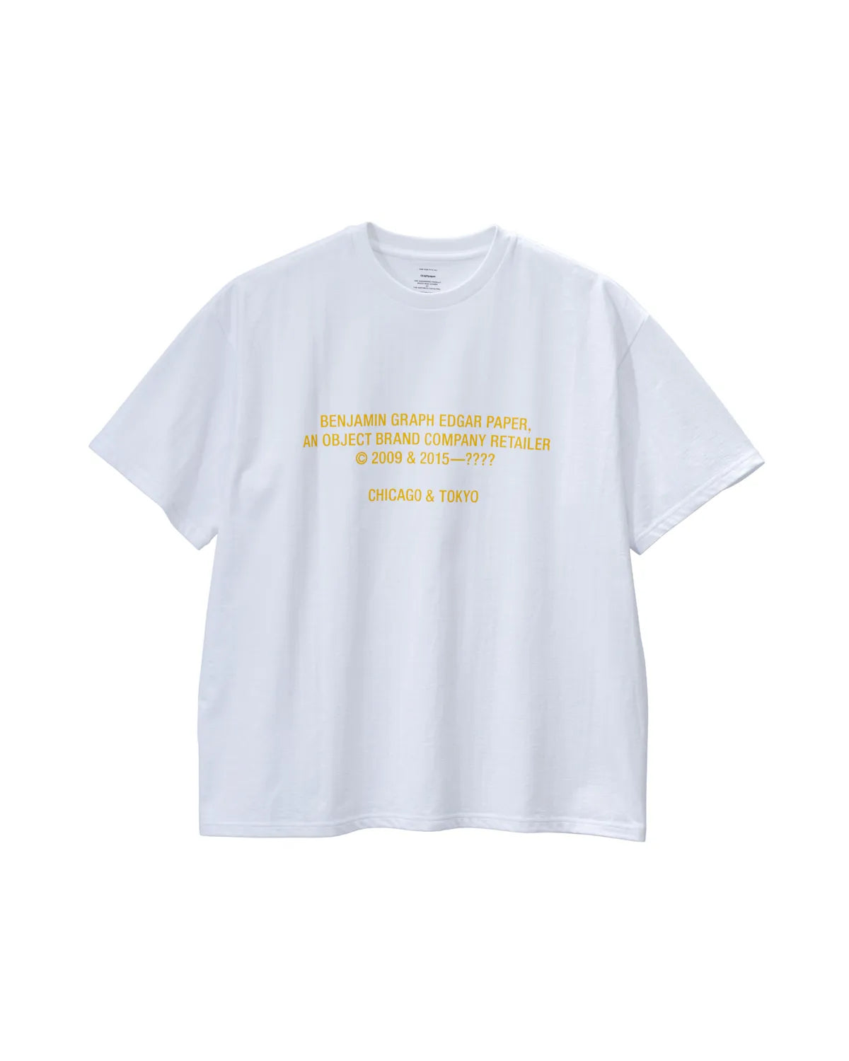 Graphpaper × BENJAMIN EDGAR / BENJAMIN GRAPH EDGAR PAPER S/S Oversized Tee (GU252-70023BE)