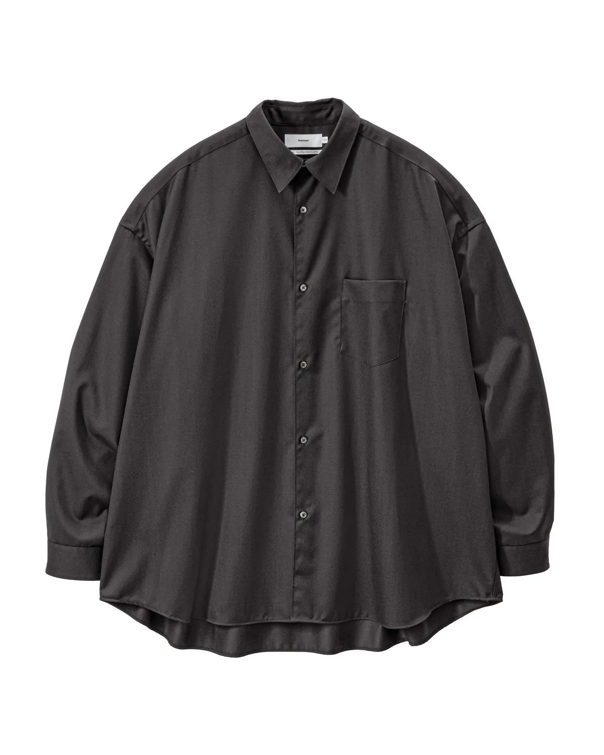 Graphpaper / Extra Fine Wool L/S Oversized Regular Collar Shirt (GM261-50465)