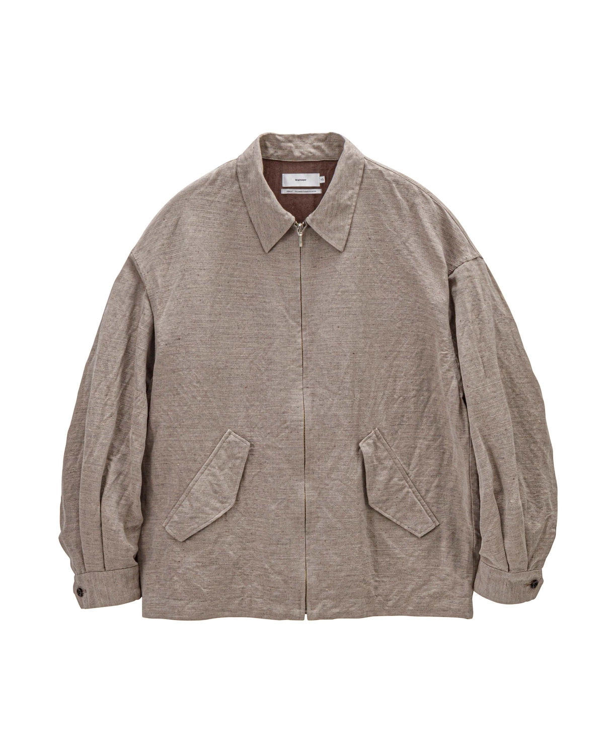 Graphpaper / Linen Cupro Hopsack Harrington Jacket (GM261-30376)