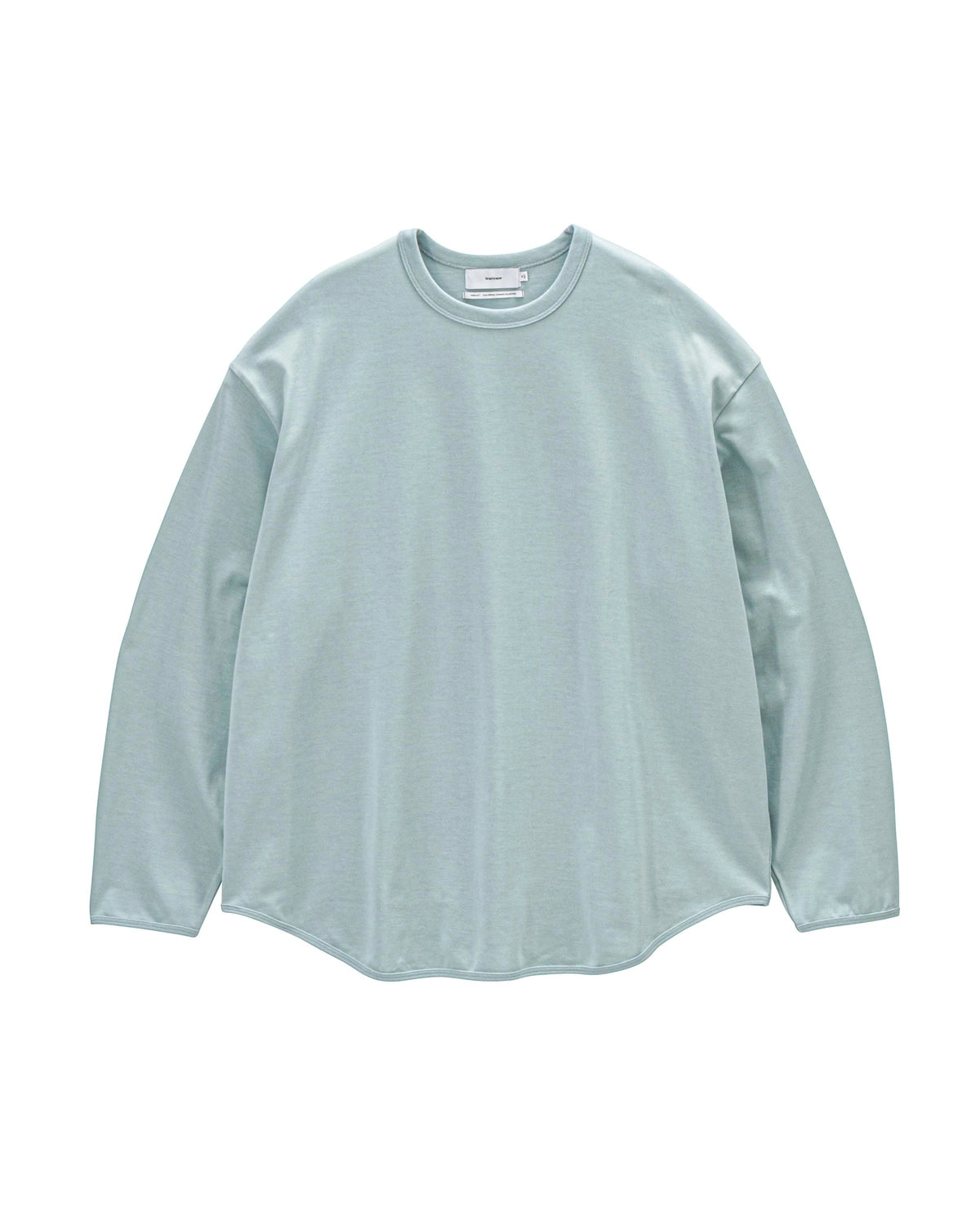 Graphpaper / Tri Spun Cotton Crew Neck Binder L/S Tee (GM261-70349)