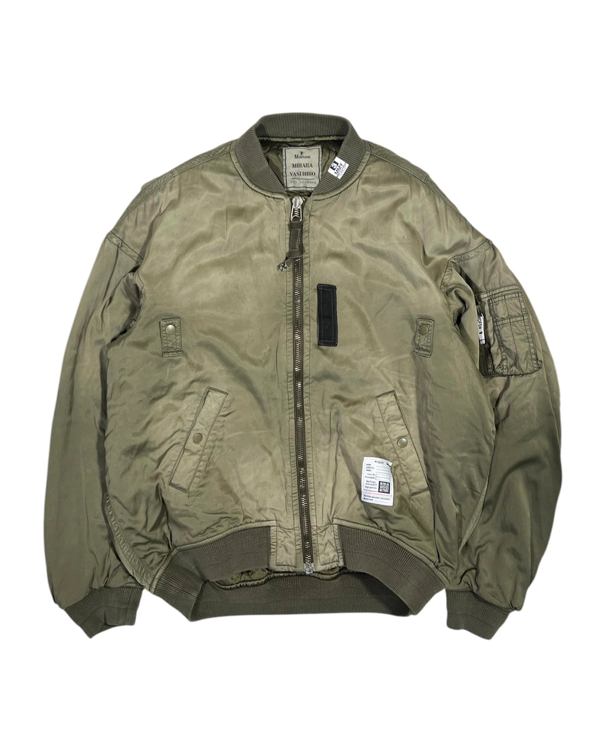 Maison MIHARA YASUHIRO の AGED FLIGHT JACKET (J15BL151)