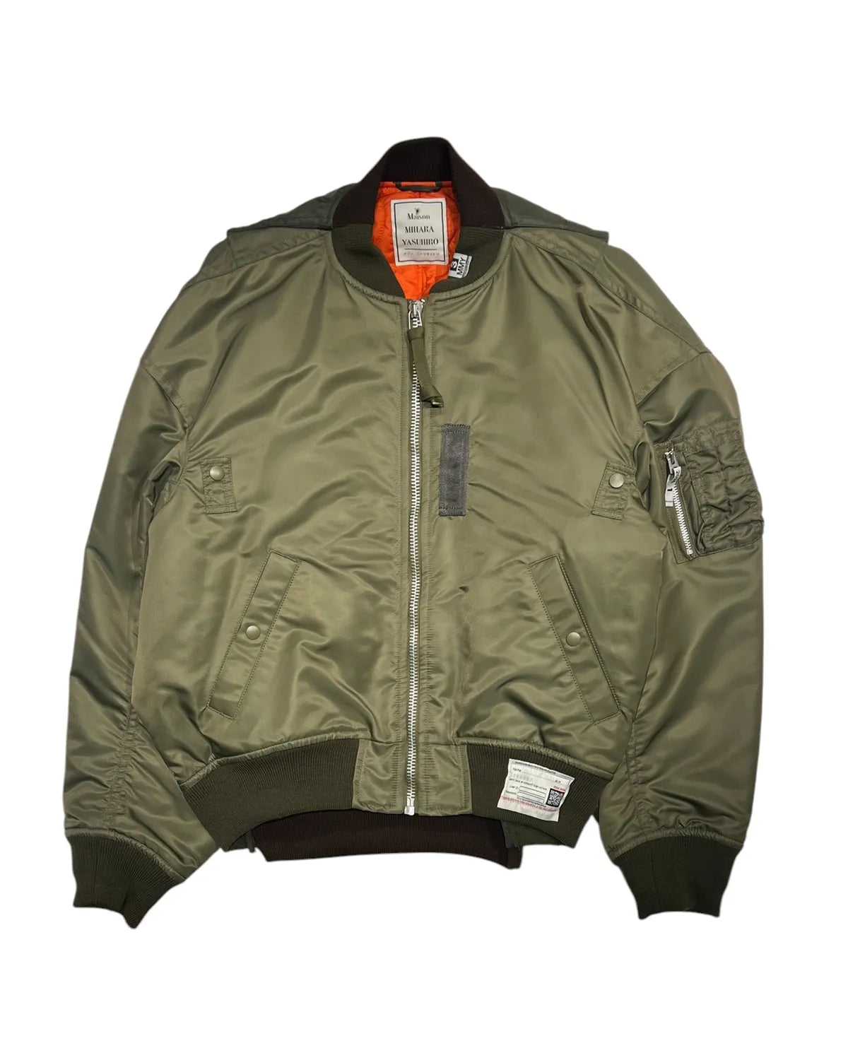 Maison MIHARA YASUHIRO の BACK VEST BOMBER JK (A16BL051)