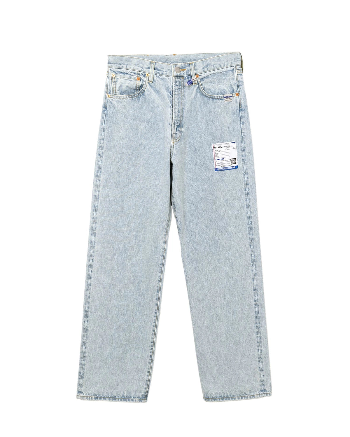 Maison MIHARA YASUHIRO の Bleached Denim Straight Pants (I14PT052)