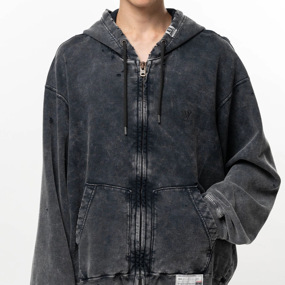 Maison MIHARA YASUHIRO / Bleached Zip-up Hoodie | 公式通販・JACK