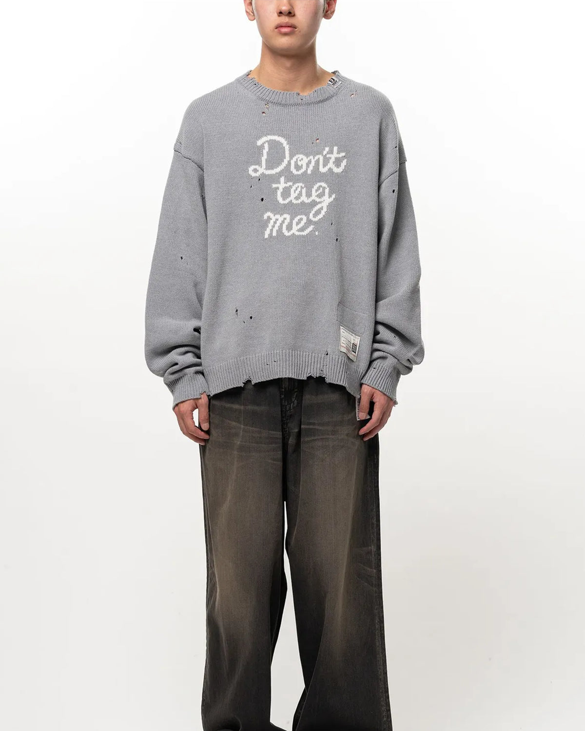 Maison MIHARA YASUHIRO の Don't Tag Me Jacquard Knit Sweater (A17SW521)
