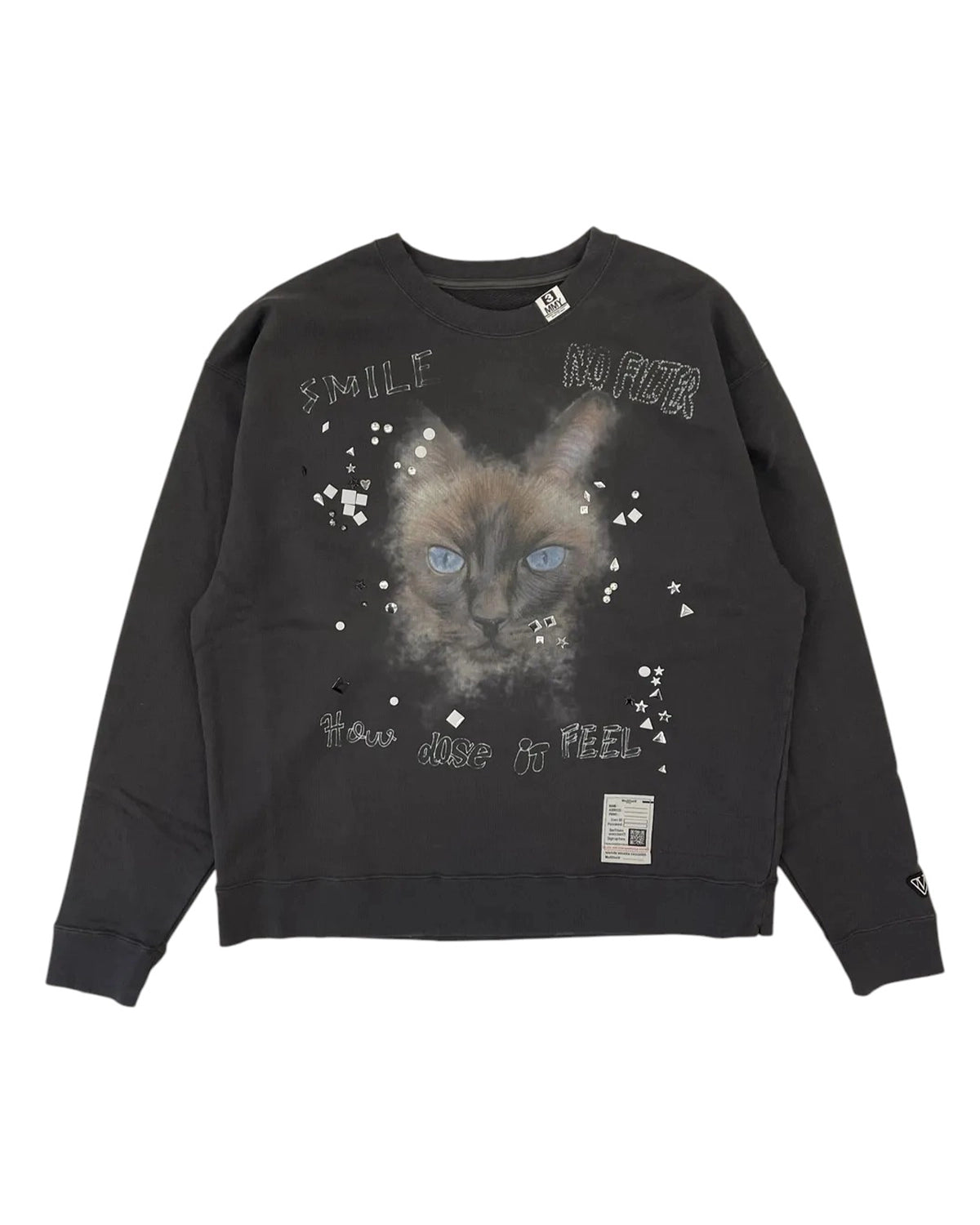 Maison MIHARA YASUHIRO の EMBELLISHDISTRESS PULLOVER (J15PO723)