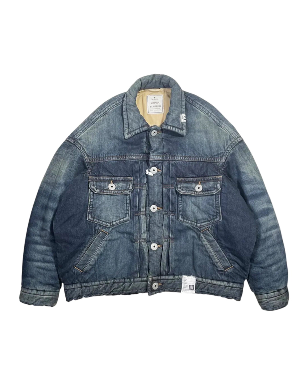 ミハラヤスヒロ　PUFFER DENIM JACKET 中綿　デニム Maison MIHARA YASUHIRO(メゾンミハラヤスヒロ) - PUFFER DENIM