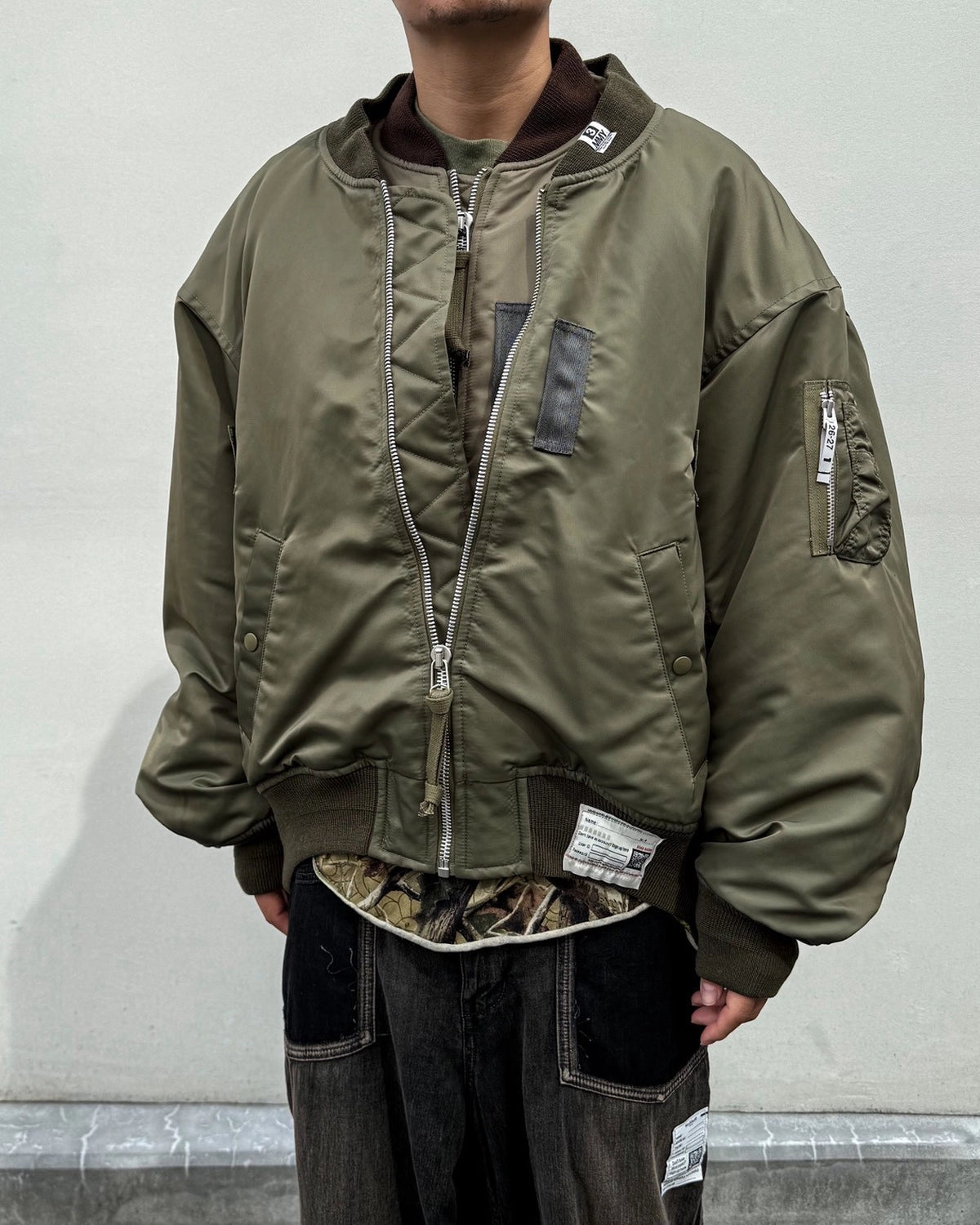 Maison MIHARA YASUHIRO  の Shifted Layer Flight Jacket (A17BL061)