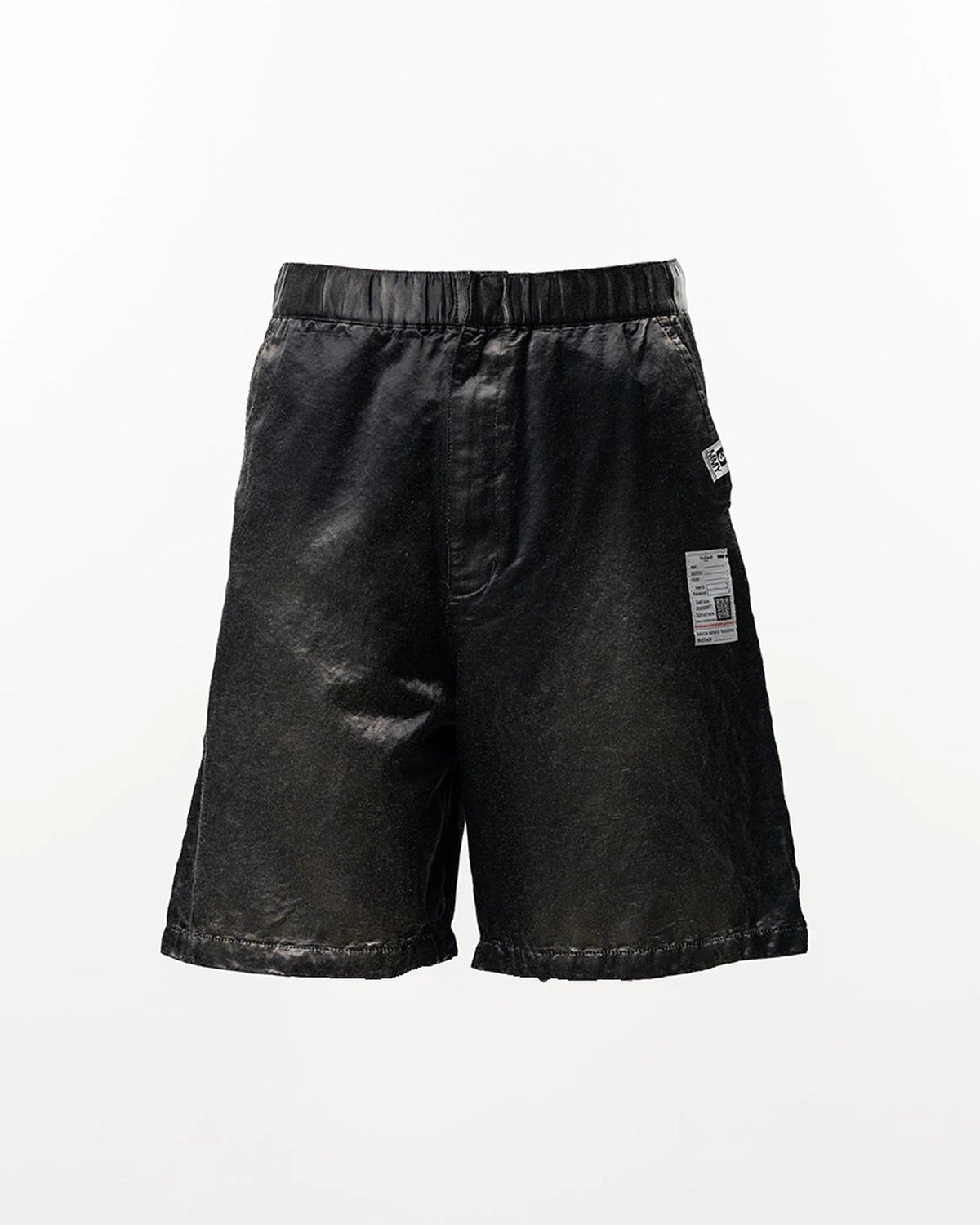 Maison MIHARA YASUHIRO の Sun Faded Like Satin Shorts (J16PT142)