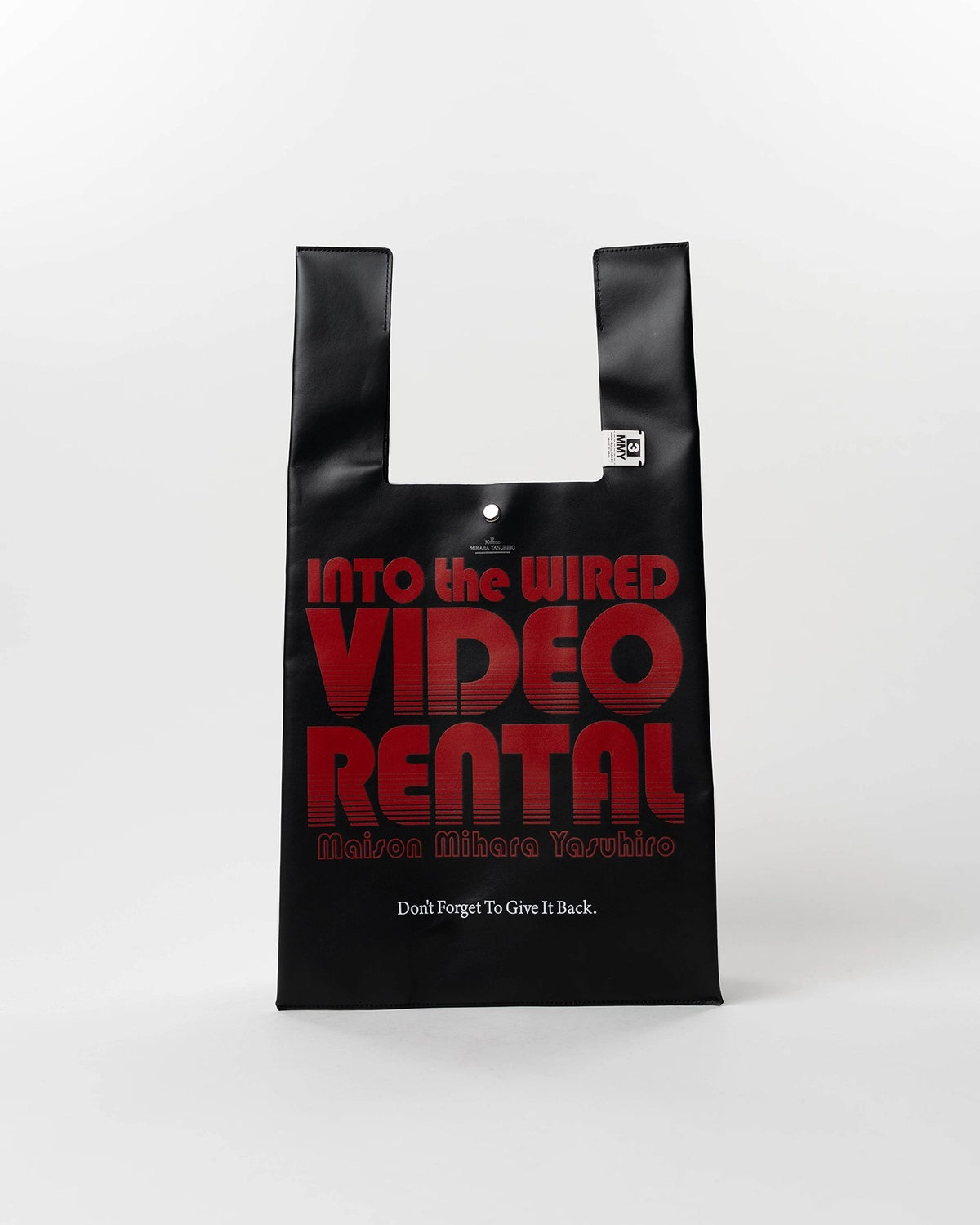 Maison MIHARA YASUHIRO の Video Rental Print Leather Shopping Bag (A16BG705)