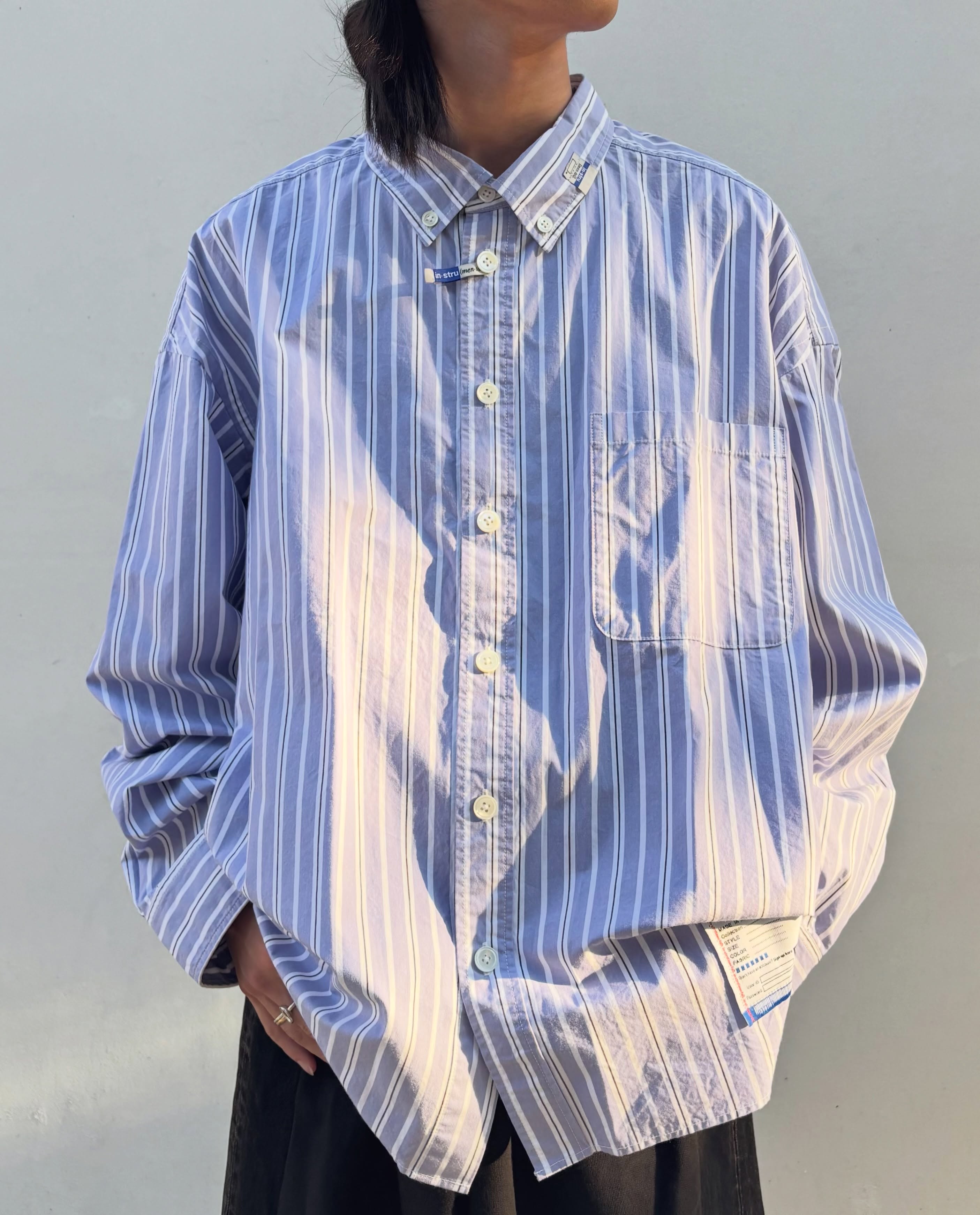 Maison MIHARA YASUHIRO in・stru(men-tal). の CO STRIPE LS SHIRT (I17SH121)