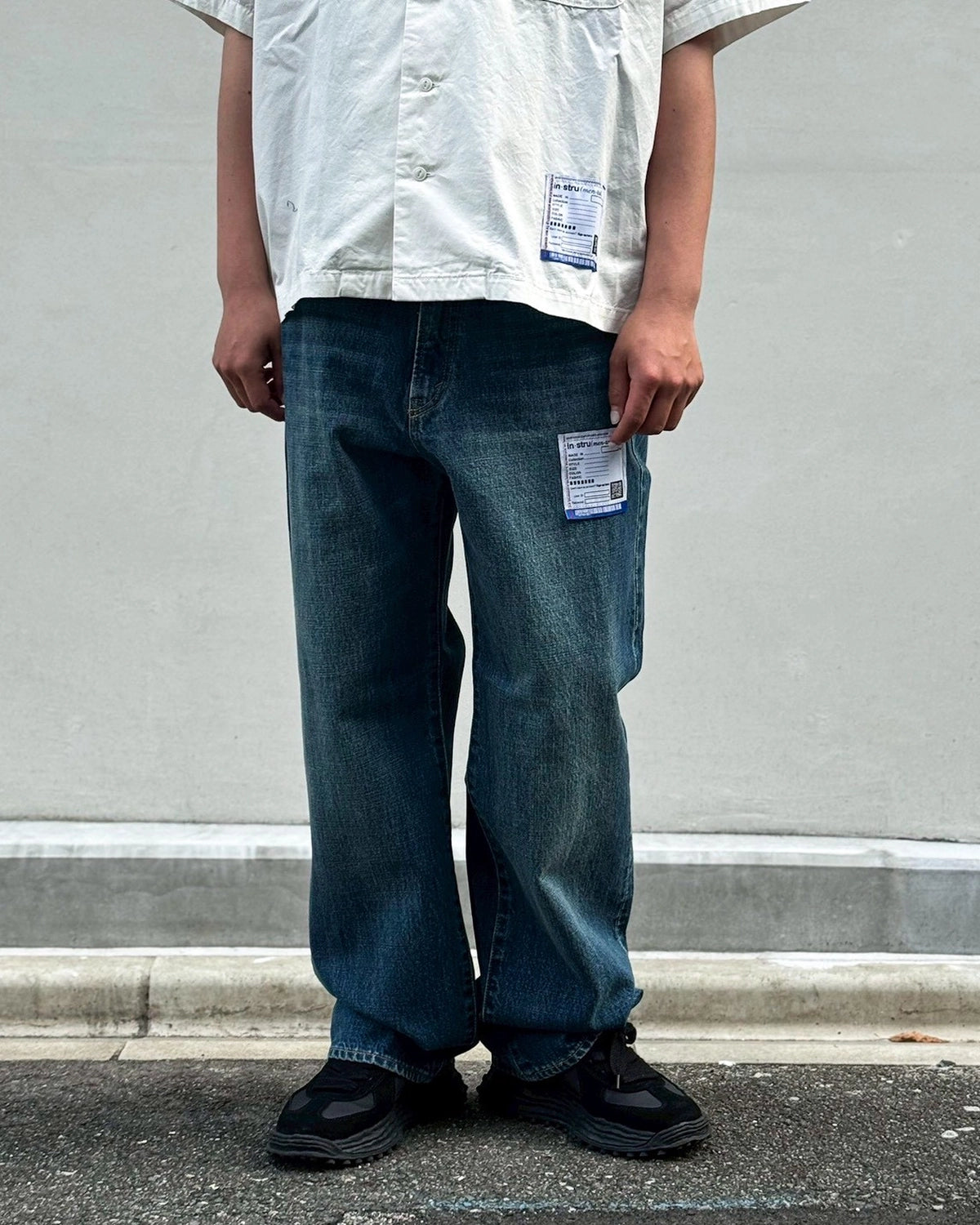 Maison MIHARA YASUHIRO in・stru(men-tal). の H.WASHED DENIM ST PANTS (I16PT082)