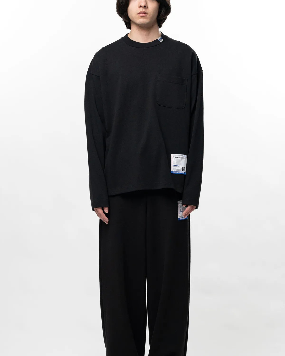 Maison MIHARA YASUHIRO in・stru(men-tal). の Heavy Weight Jersey Pocket Long-sleeve T-shirt (I17LT536)