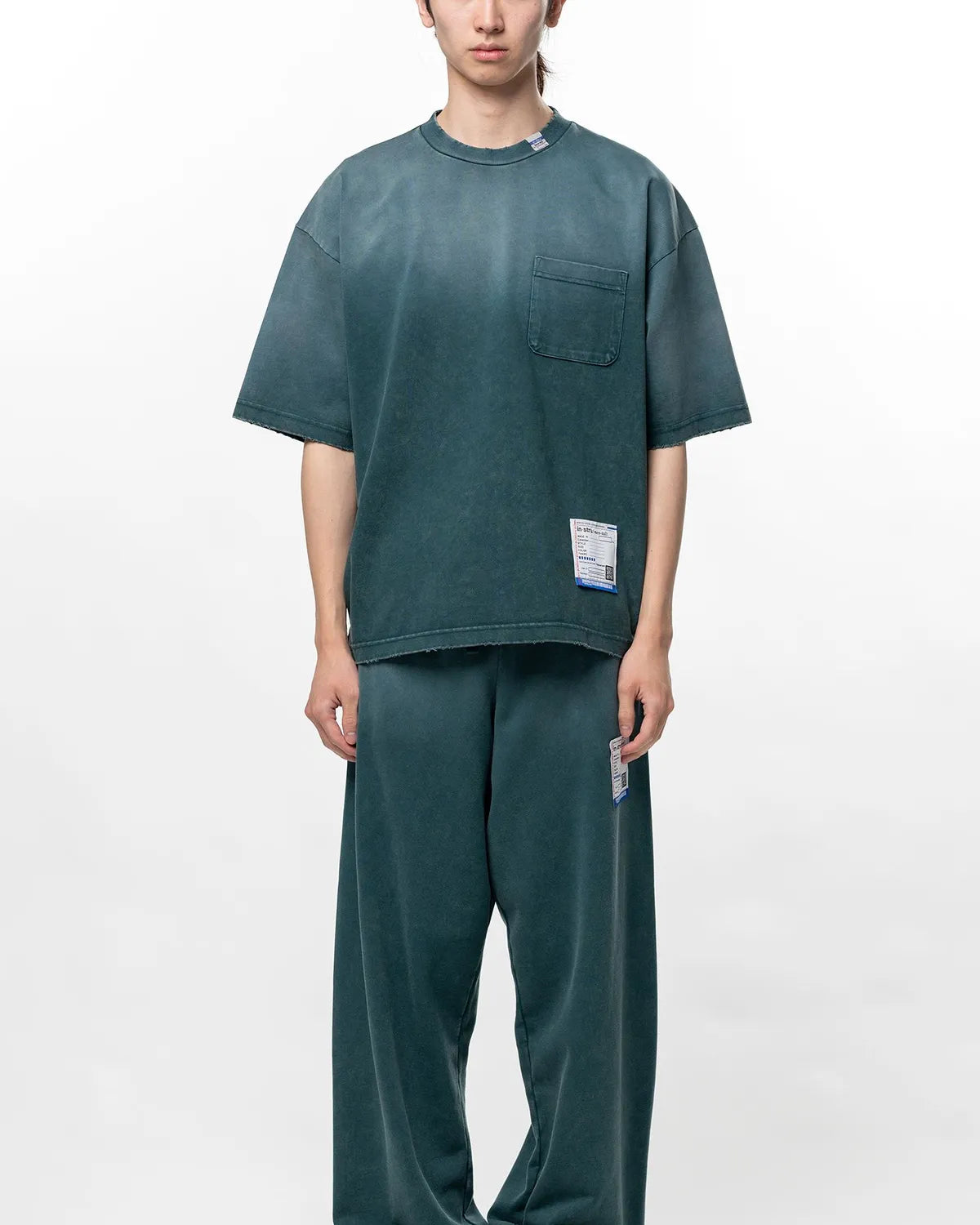 Maison MIHARA YASUHIRO in・stru(men-tal). の Sun Faded Like Distressed T-Shirt (I17TS526)