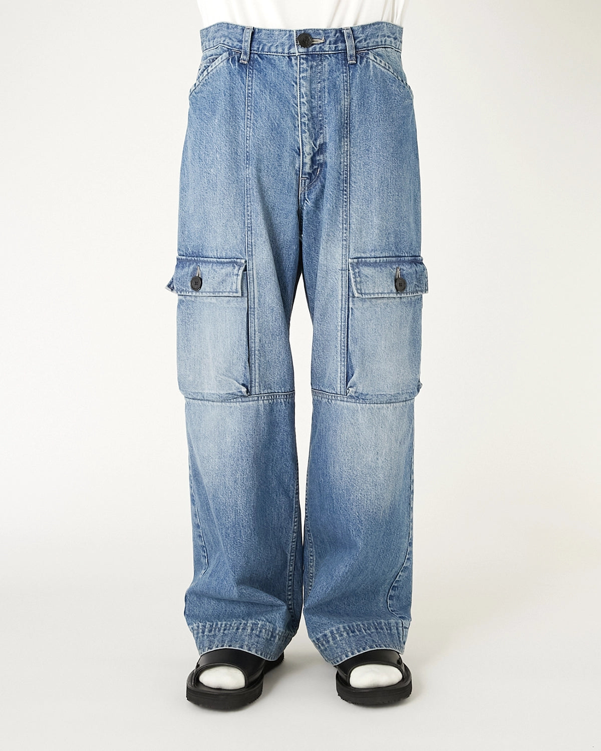 N.HOOLYWOOD COMPILE の FLAP-POCKET DENIM PANTS (2261-CP22-012-W)