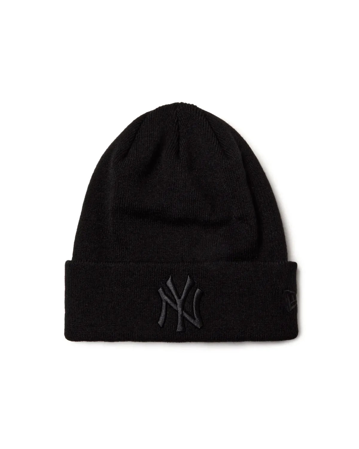 NEW ERA の ベーシック カフニット MLB Tonal Logo ニューヨーク・ヤンキース ブラック / ベージュ (15119705)