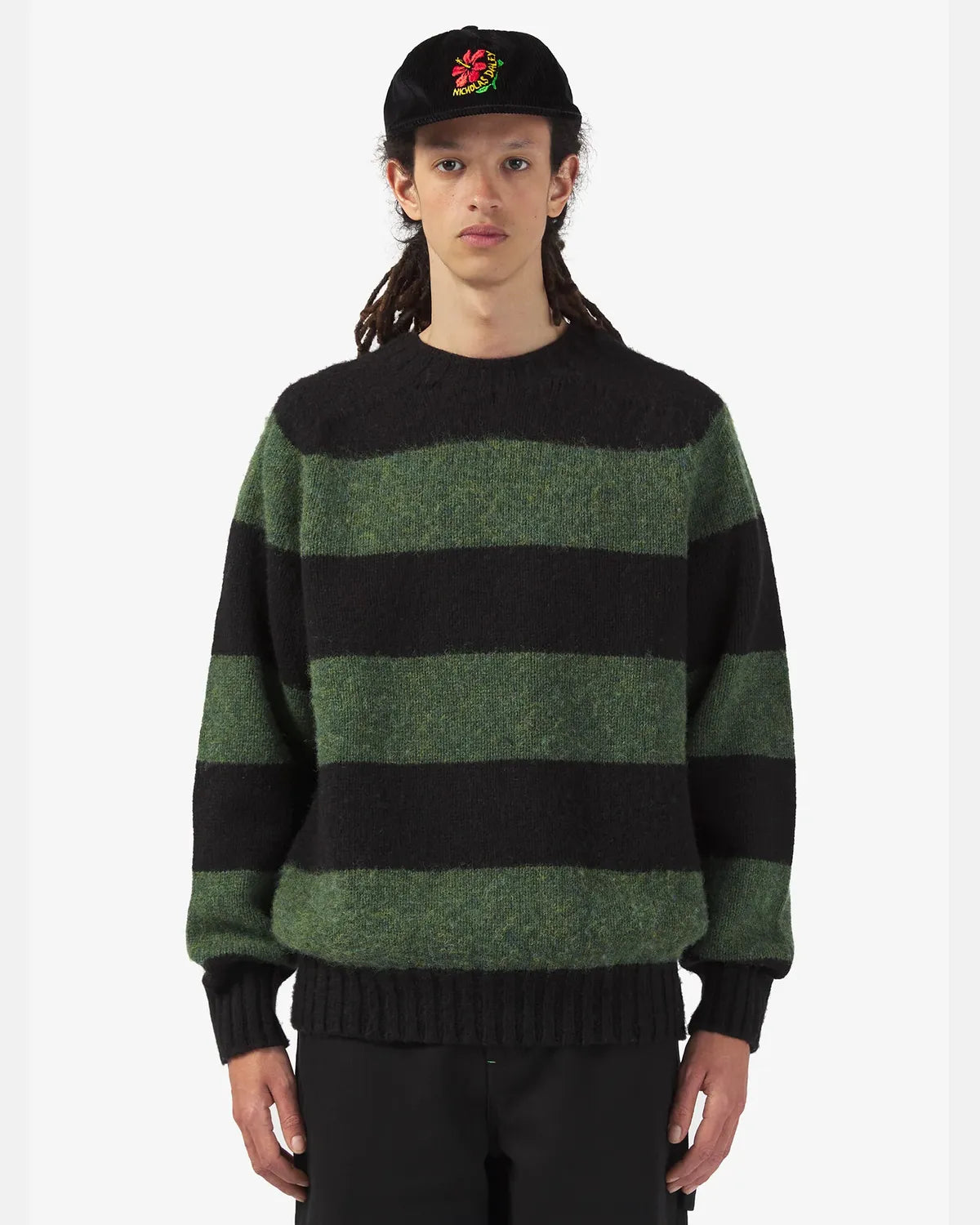 NICHOLAS DALEY の STRIPED JUMPER (ND-AW26-STS-WOL-BLK)