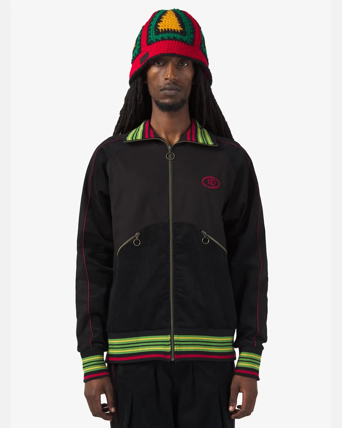 NICHOLAS DALEY の WARM UP JACKET (ND-AW26-WUJ-CDY-BLK)