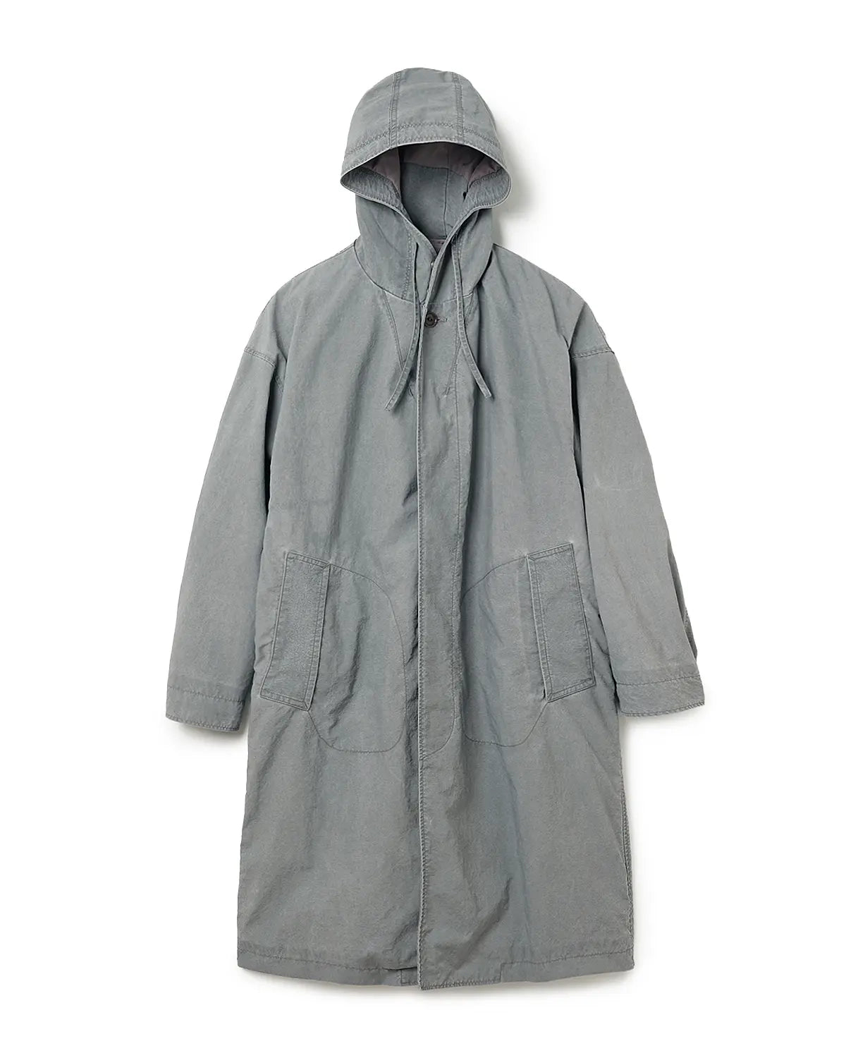 NONNATIVE の DWELLER HOODED COAT NYLON OXFORD PIGMENT DYE WITH WINDSTOPPER® (NN-J4817)