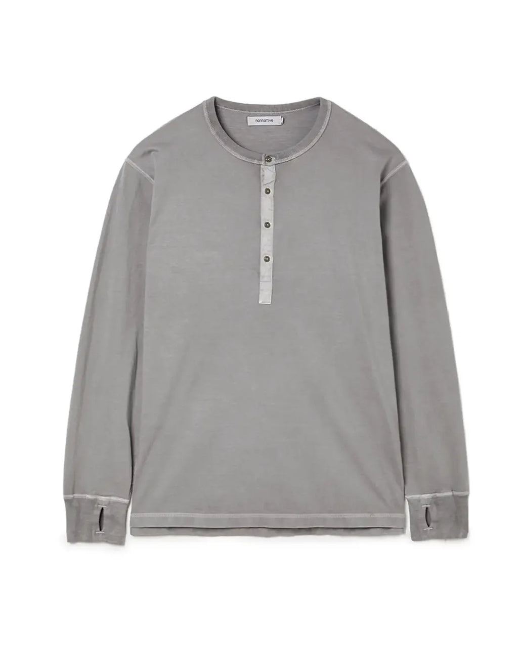 NONNATIVE（ノンネイティブ）/ DWELLER L/S HENRY NECK TEE COTTON