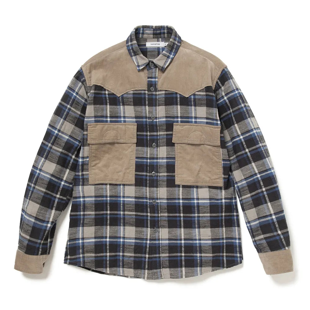 NONNATIVE の EXPLORER SHIRT COTTON SLUB FLANNEL CHECK (NN-S4506)