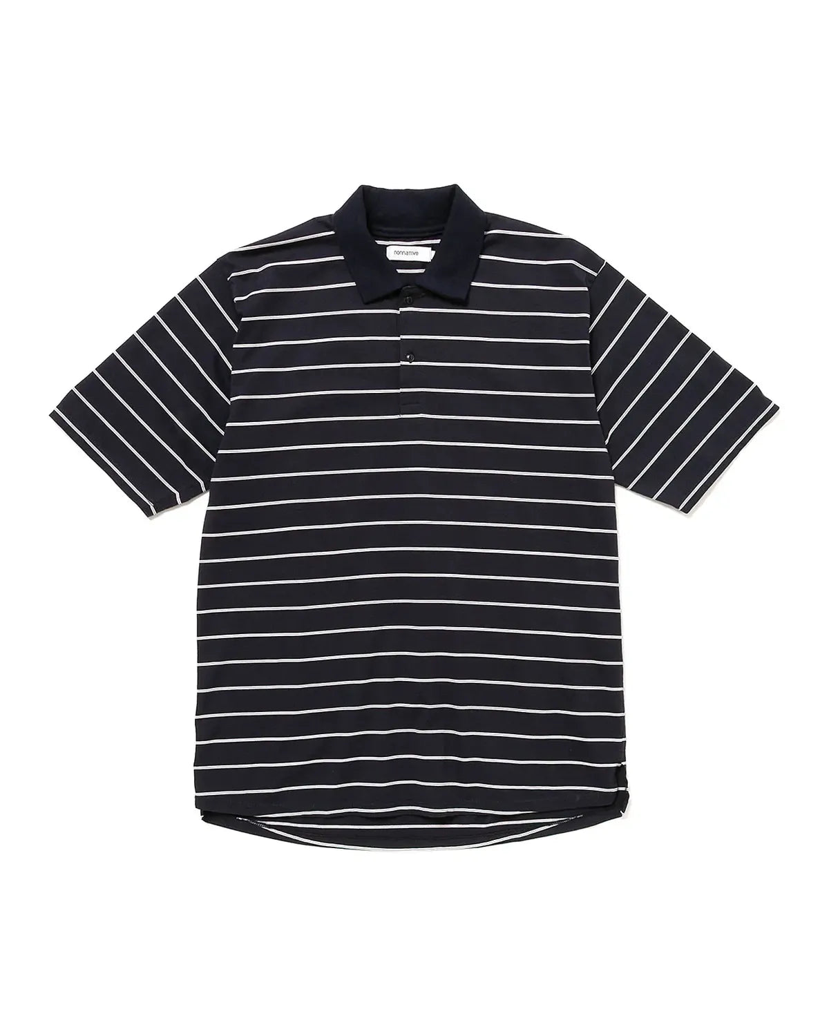 NONNATIVE の OFFICER S/S POLO SHIRT BORDER COTTON JERSEY (NN-C4613)