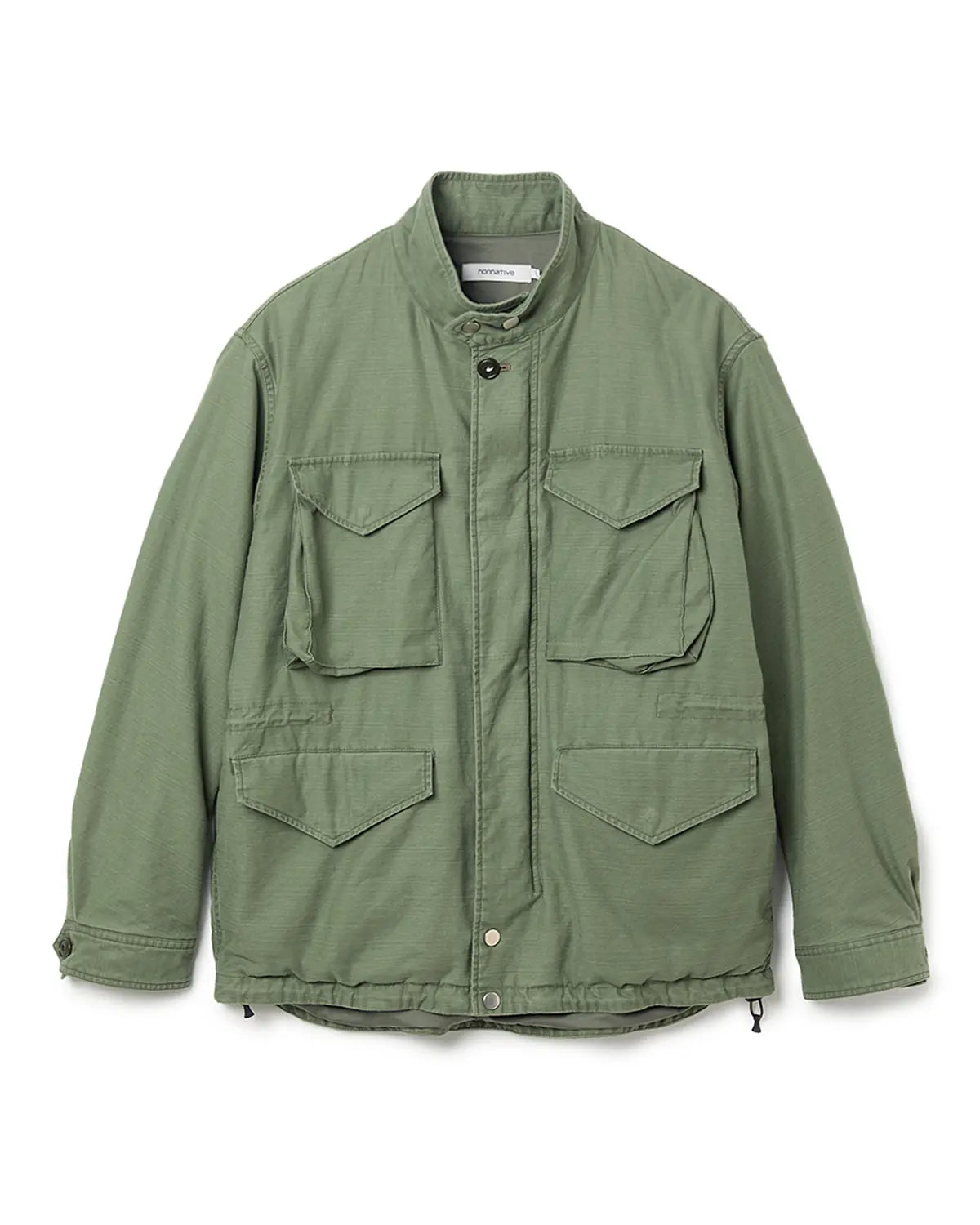 NONNATIVE の TROOPER JACKET COTTON BACKSATIN PIGMENT DYE WITH WINDSTOPPER® (NN-J4714)