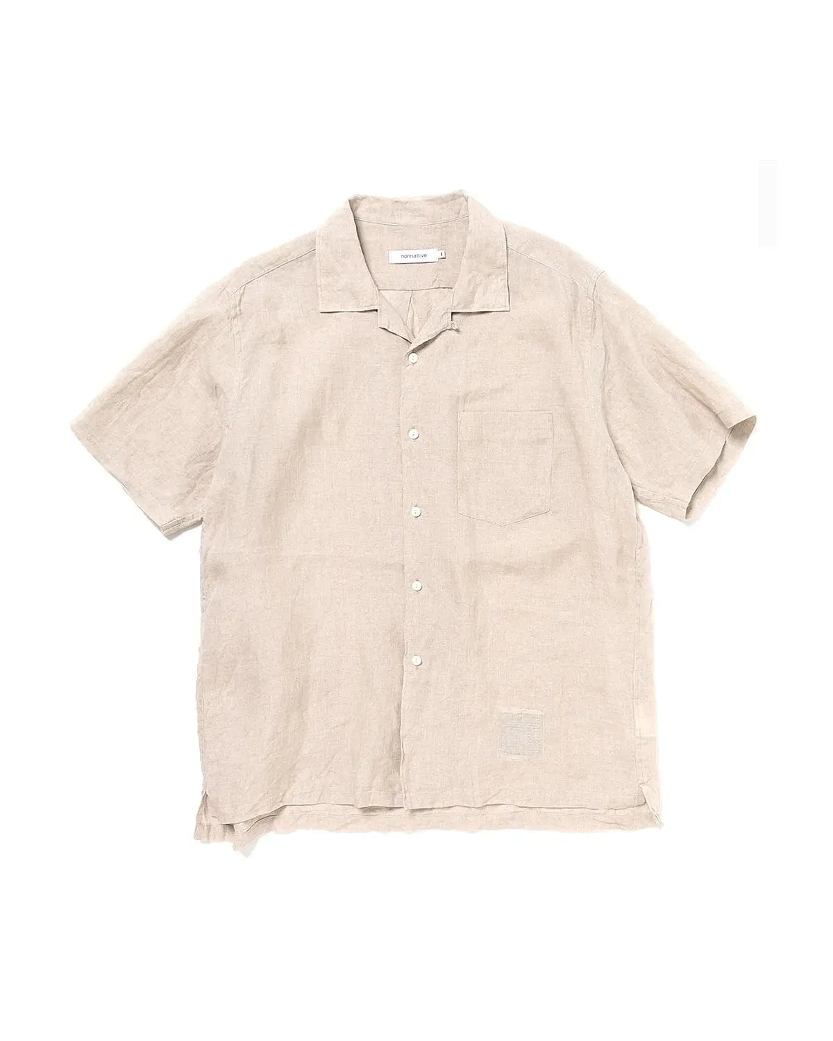NONNATIVE の VOYAGER S/S SHIRT LINEN OXFORD (NN-S4618)