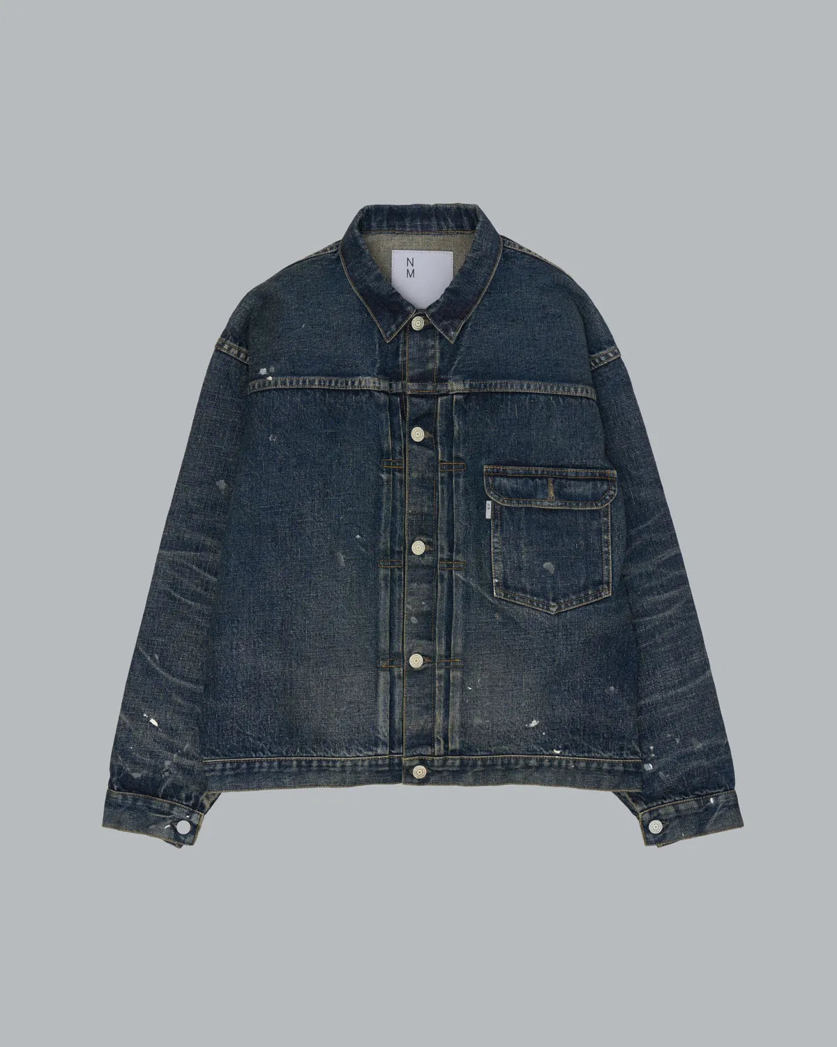 New Manual の #001 T-BACK DENIM JACKET (2026SSJK-YY-0001)