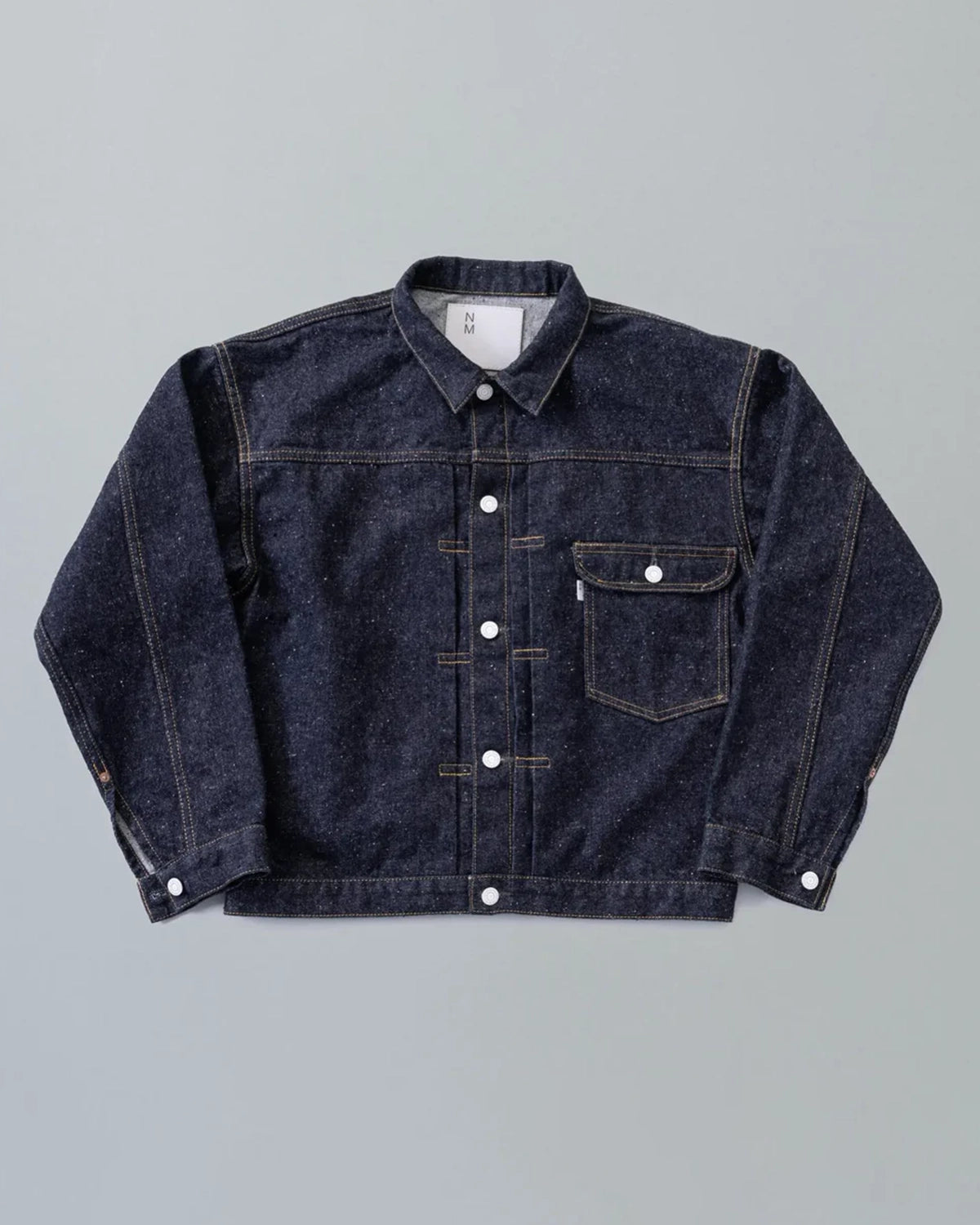 New Manual の #001 T-BACK DENIM JACKET ONE-WASHED