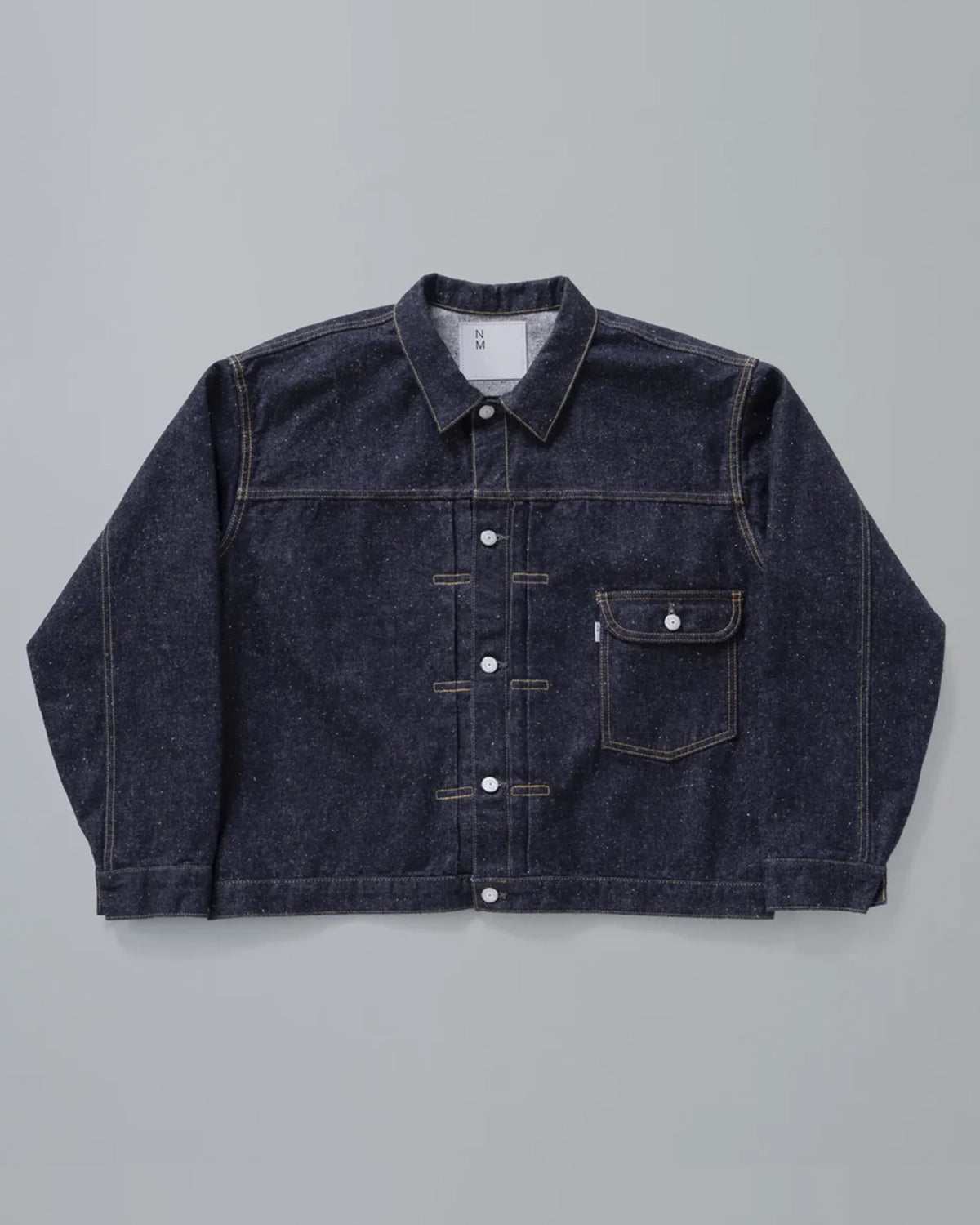 New Manual の #023 LV T-BACK DENIM JACKET BLEACH ONE-WASHED