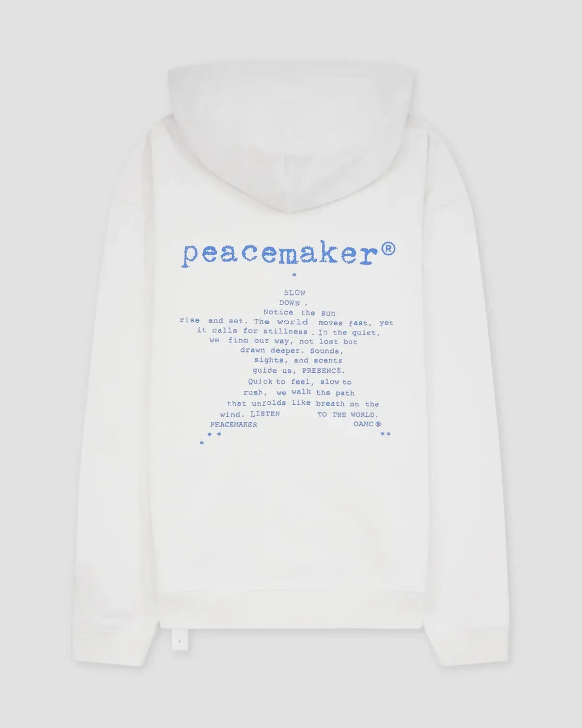 OAMC Peacemaker の Loose Fit Hoodie Star Print (PCM2OH01LFT)