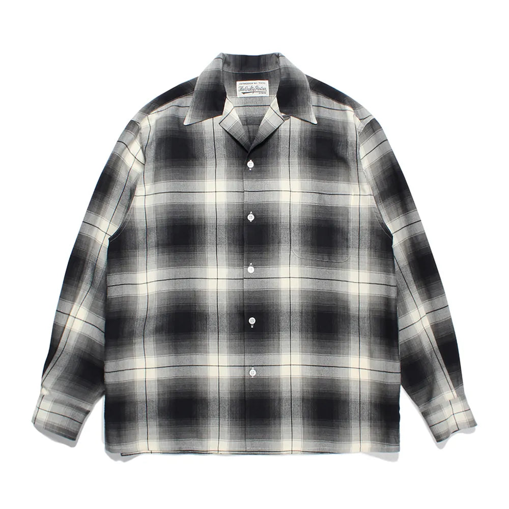 WACKO MARIA(ワコマリア) / OMBRE CHECK OPEN COLLAR SHIRT L/S (TYPE