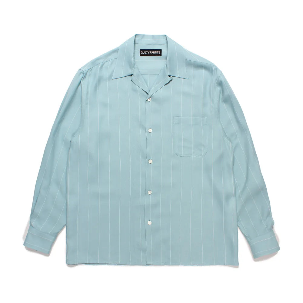 WACKO MARIA / STRIPED OPEN COLLAR SHIRT L/S -TYPE2- (24FW-WMS-OC06)